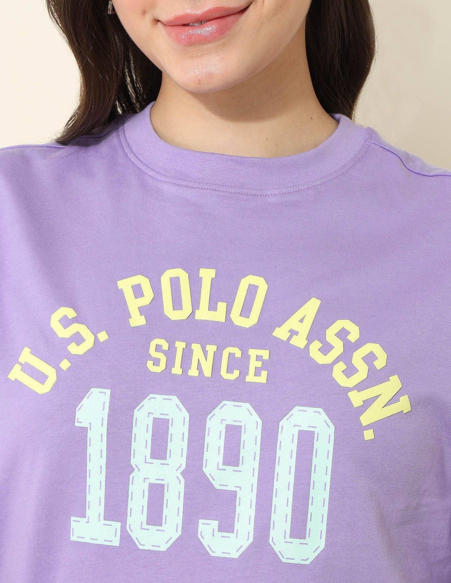 Boxy Fit Brand Printed T-Shirt