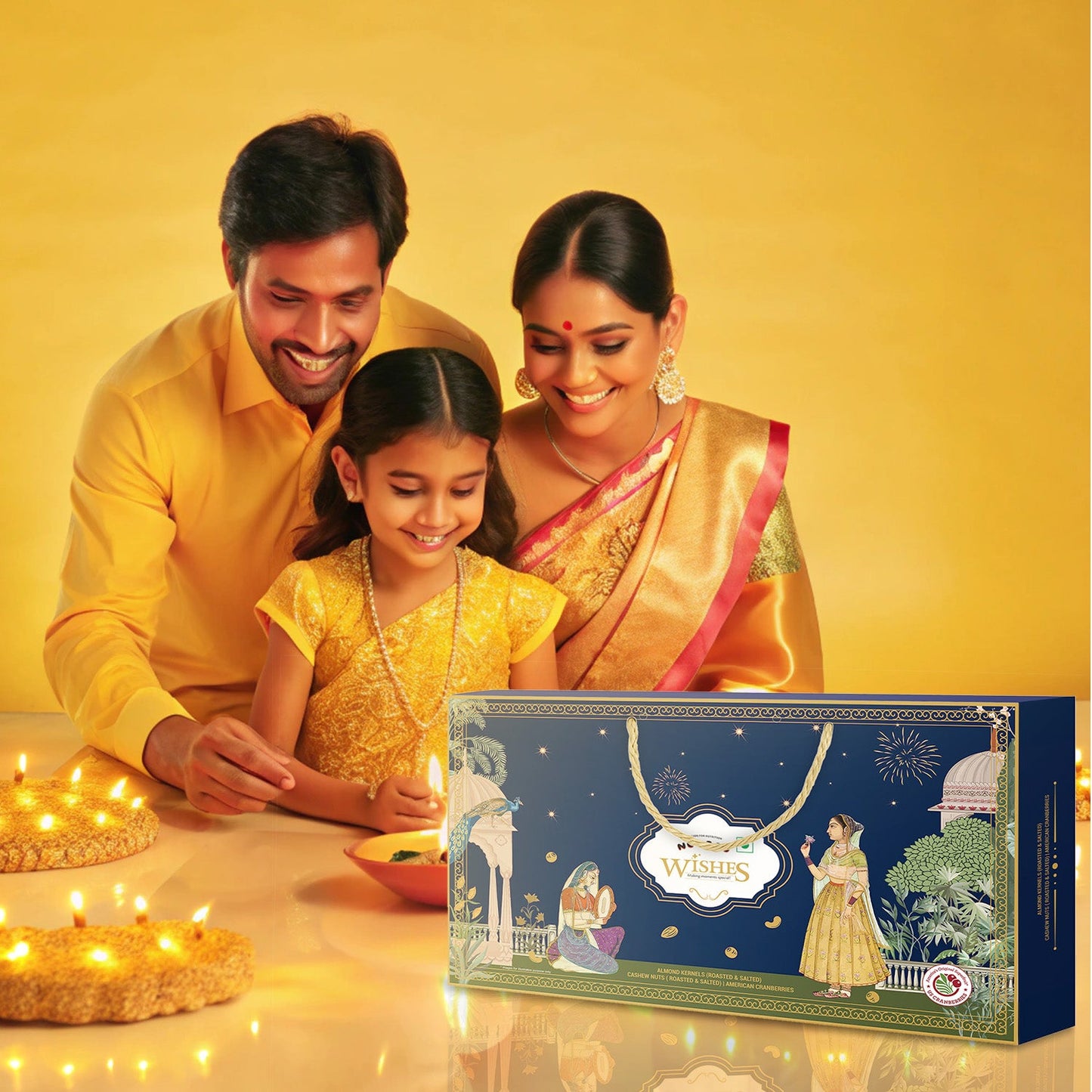 Nutraj Wishes Regal Elegance Diwali Gift Box 600g | GB-157