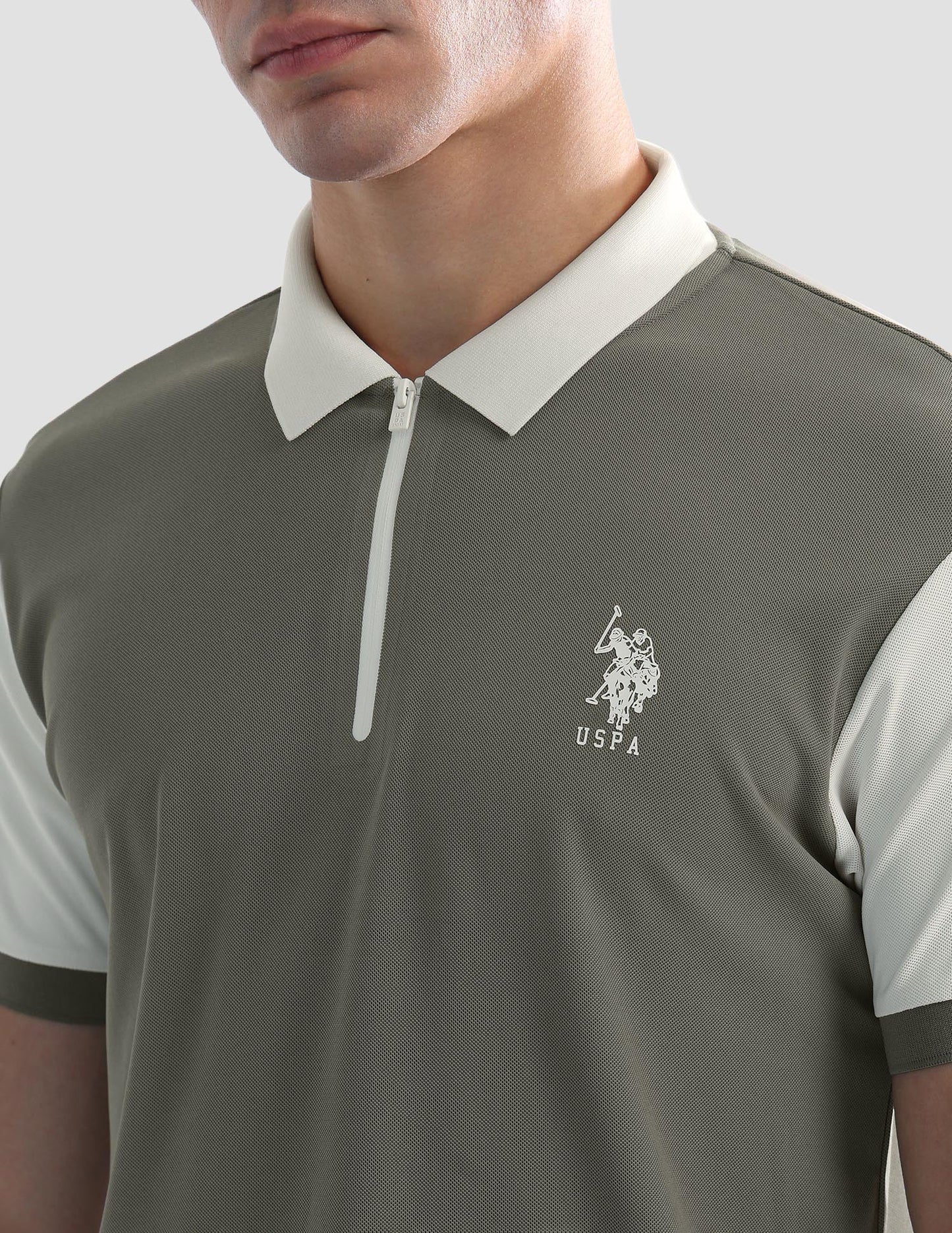 Solid Slim Fit Active Polo Shirt
