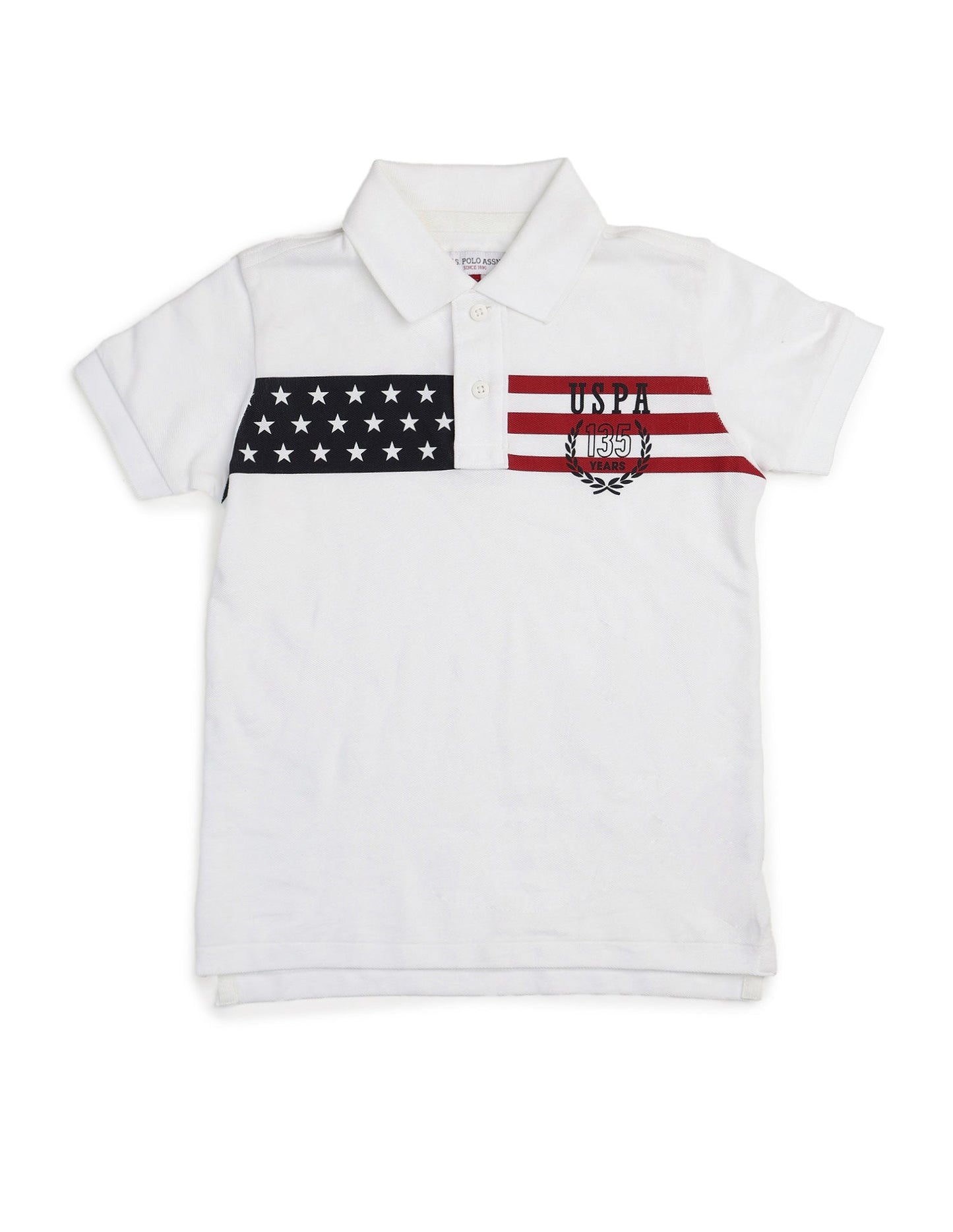 Boys Graphic Printed Regular Fit Polo Shirt
