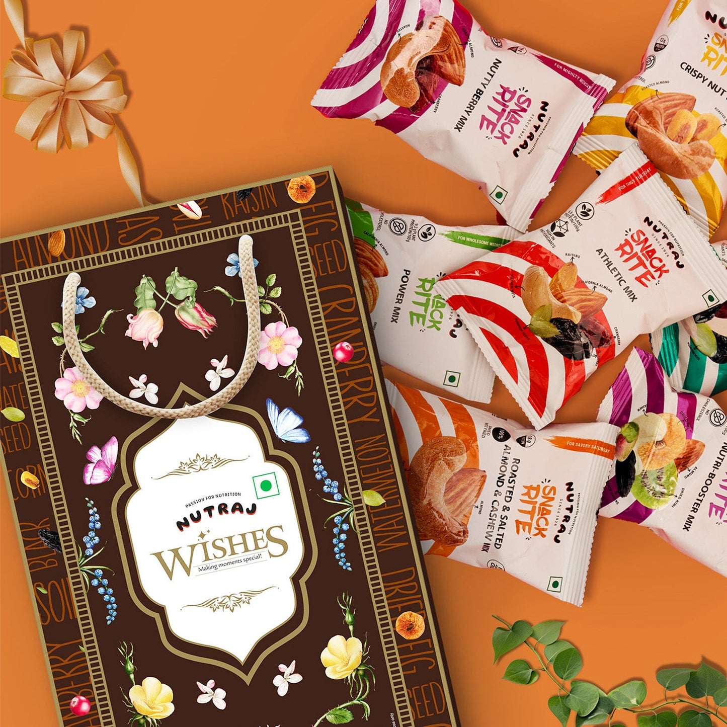 Nutraj Wishes Nutty Delight 525g Diwali Gift Hamper | GB-77