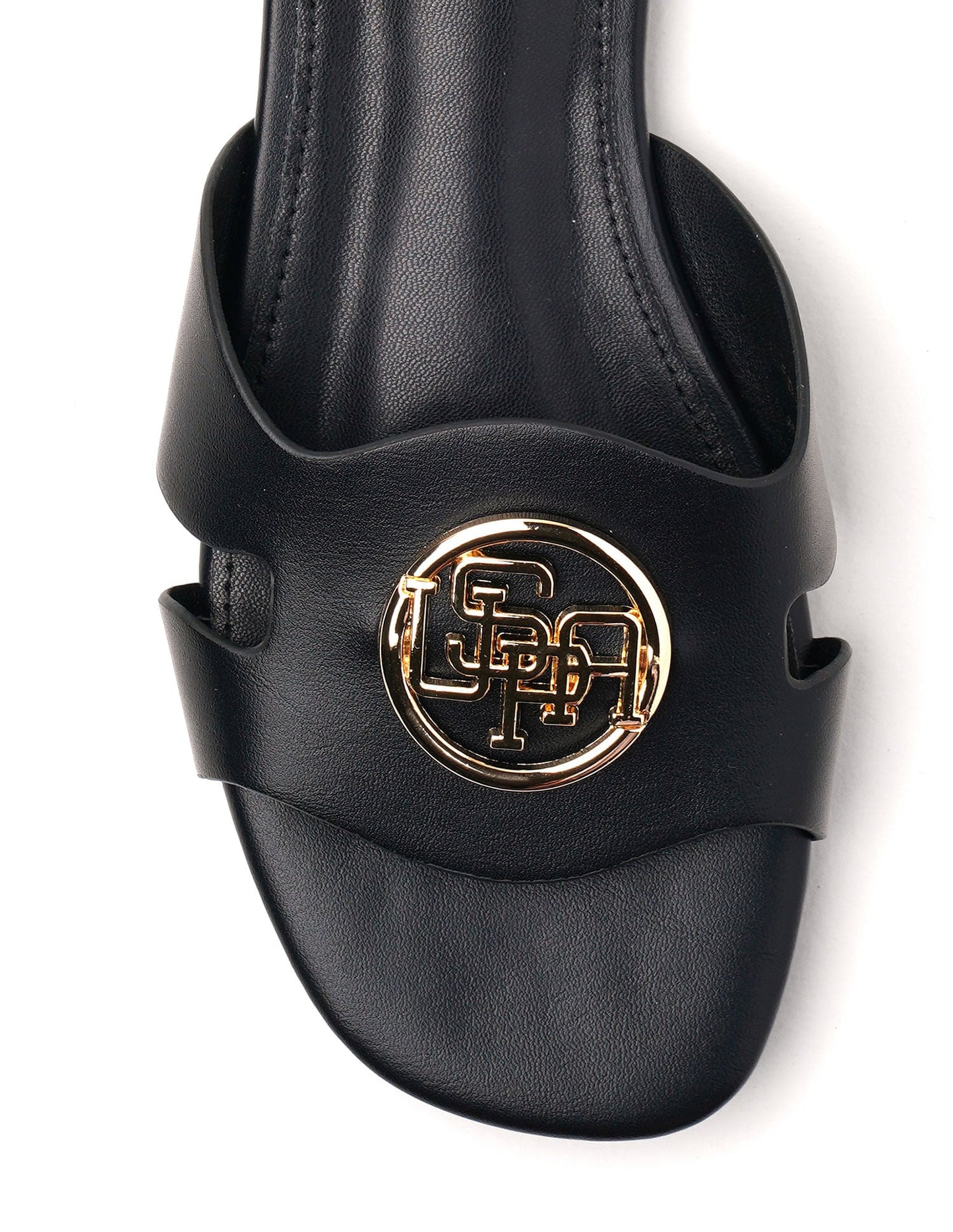Logo Accent Vamp Strap Perla Sandals