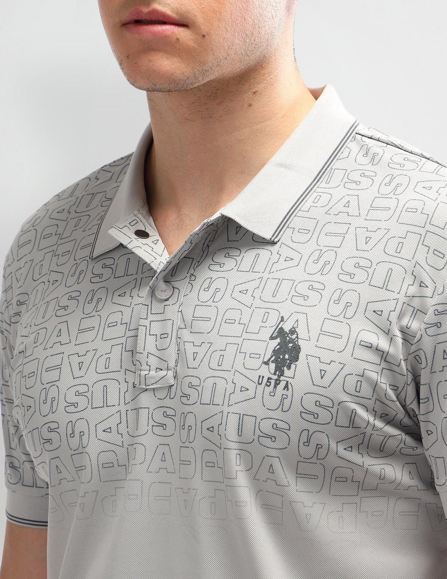 Slim Fit Printed Polo Shirt