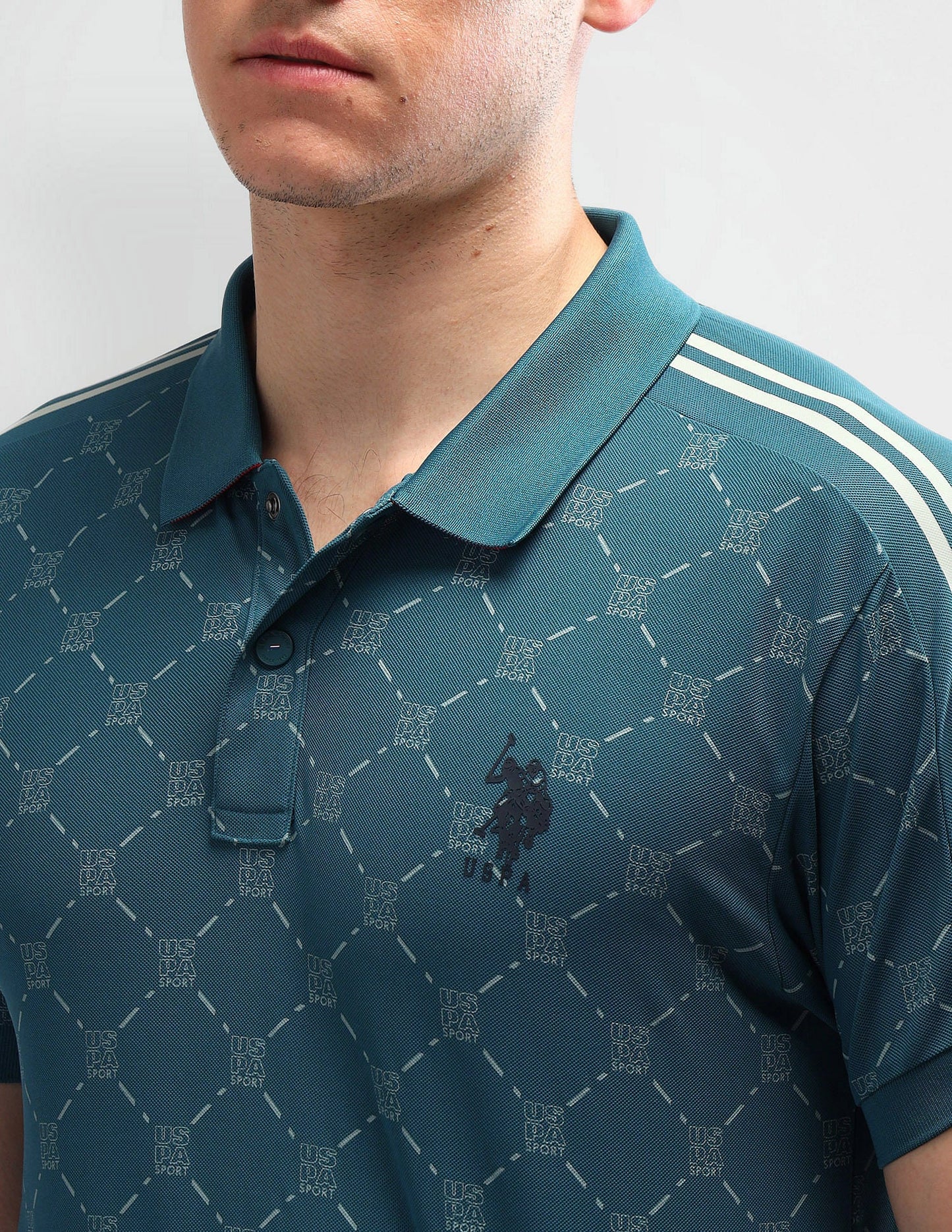 Slim Fit Printed Polo Shirt