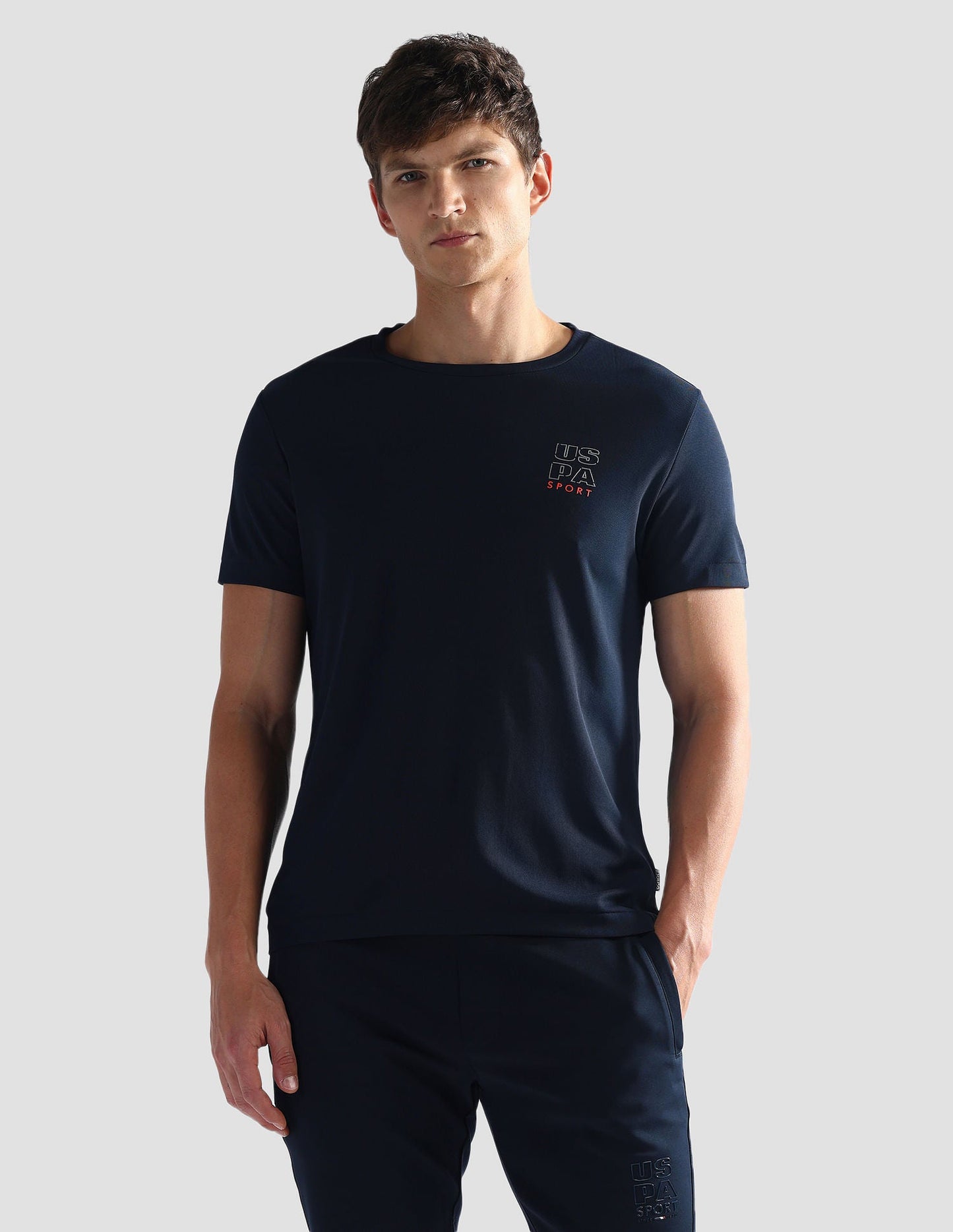 Brand Print Slim Fit Active T-Shirt