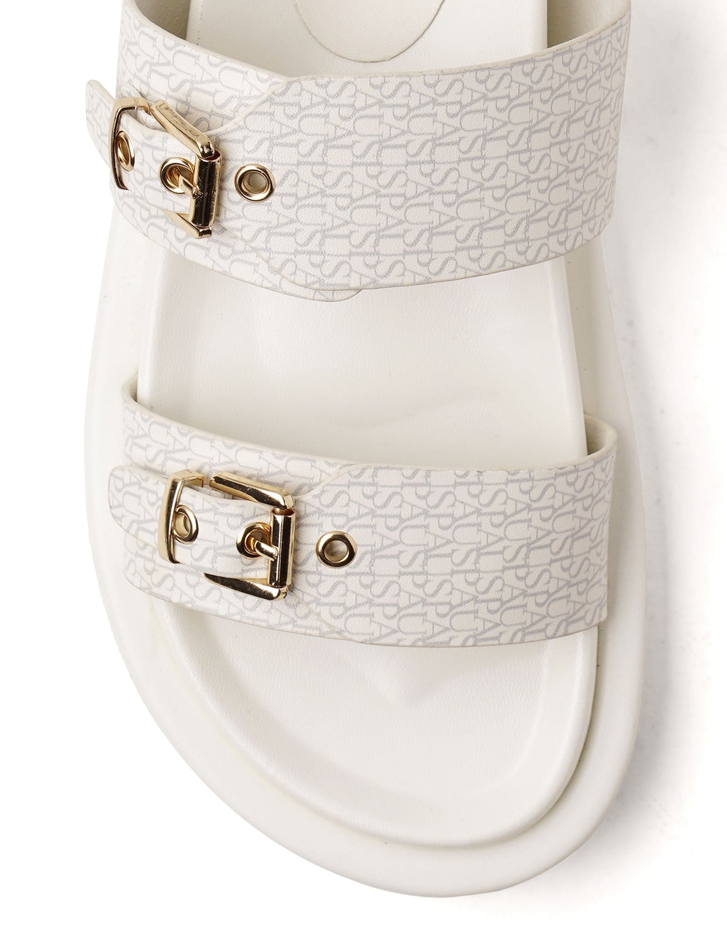 Open Toe Buckle Detail Maria Sandals
