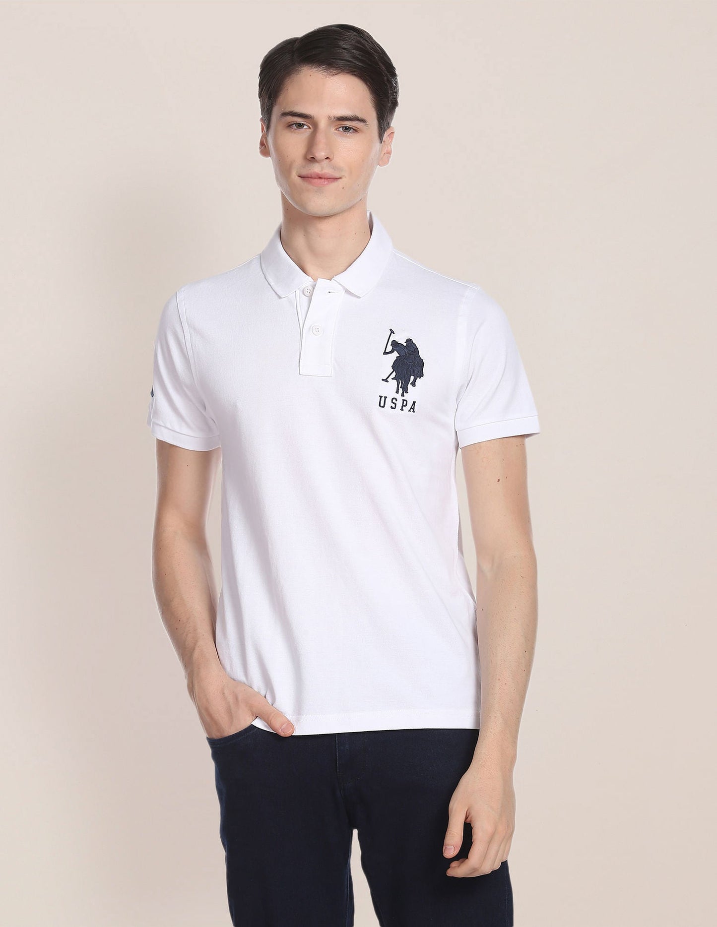 Compact Cotton Logo Polo Shirt