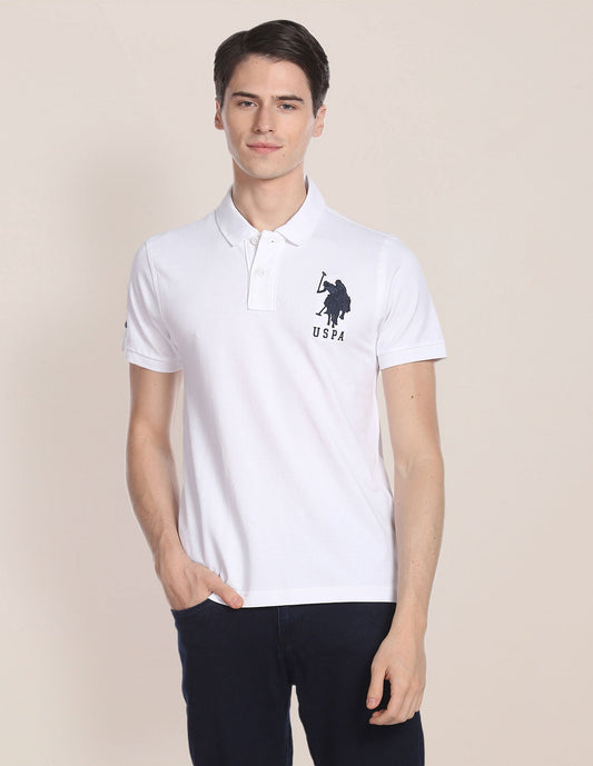 Compact Cotton Logo Polo Shirt