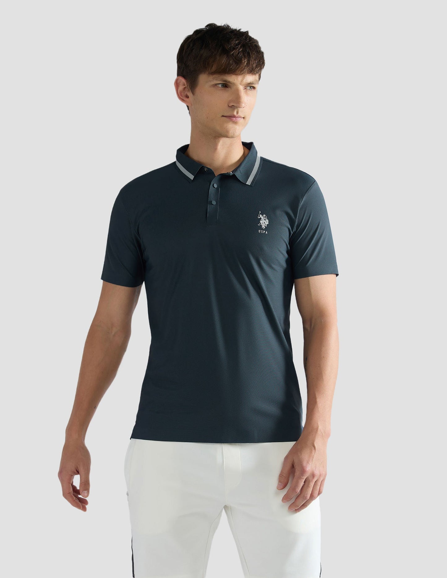 Solid Slim Fit Polo Shirt