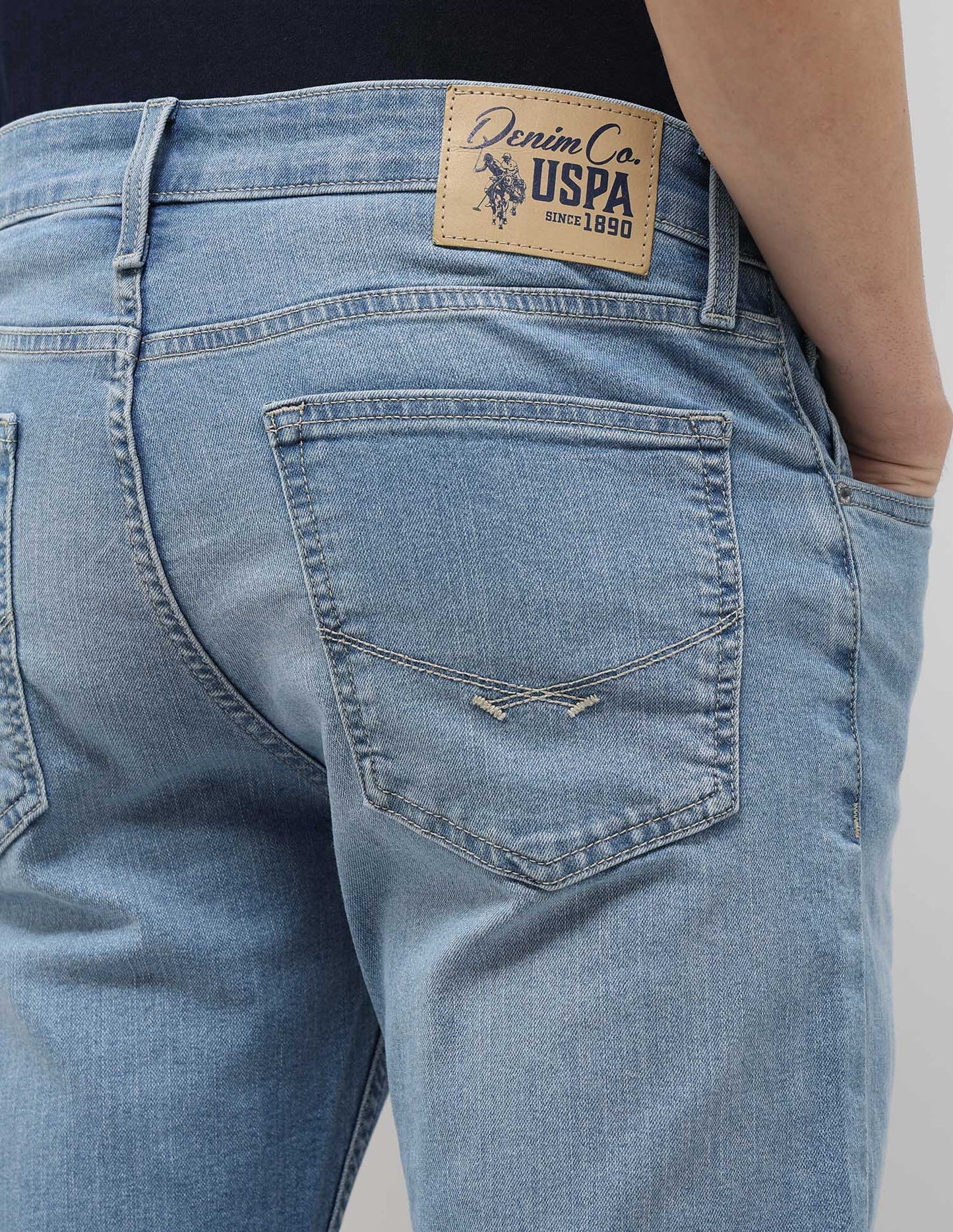 Brandon Slim Tapered Fit Blue Jeans