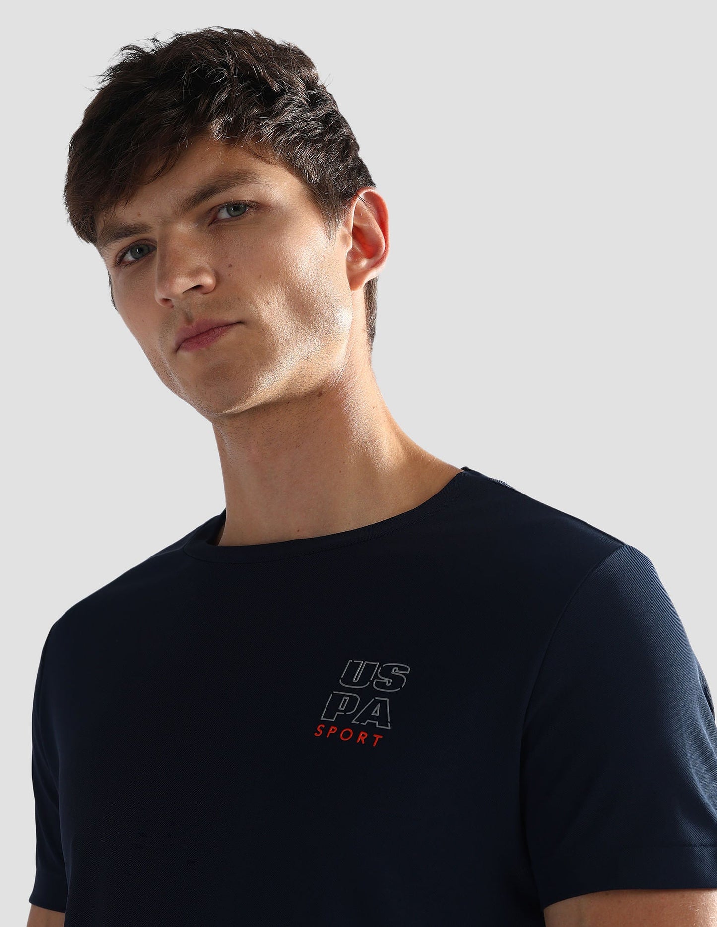 Brand Print Slim Fit Active T-Shirt