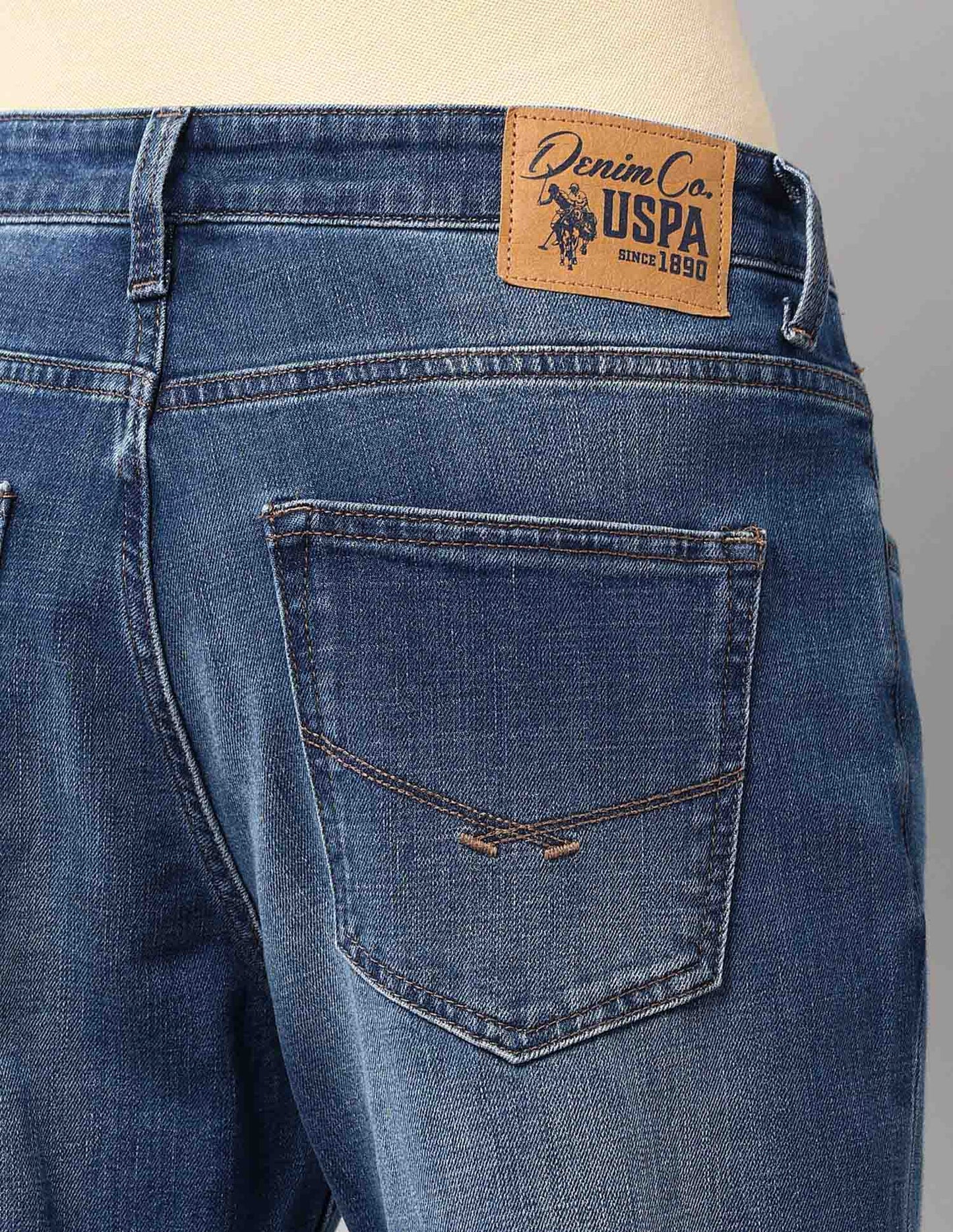 Cole Comfort Cropped Fit Blue Vintage Jeans