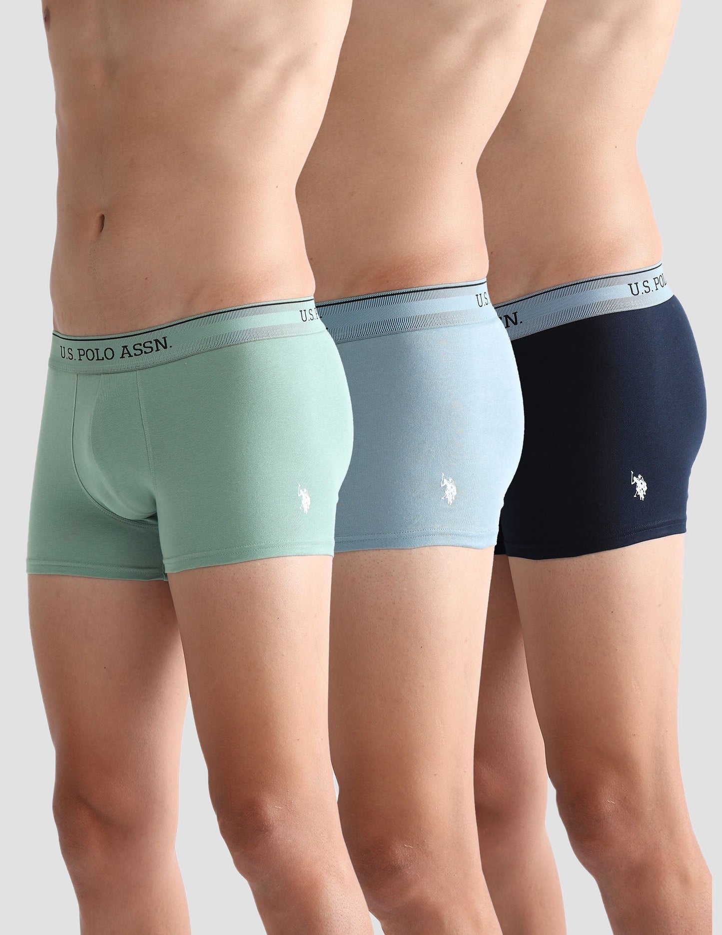 Mid Rise Solid OET15 Trunks - Pack Of 3
