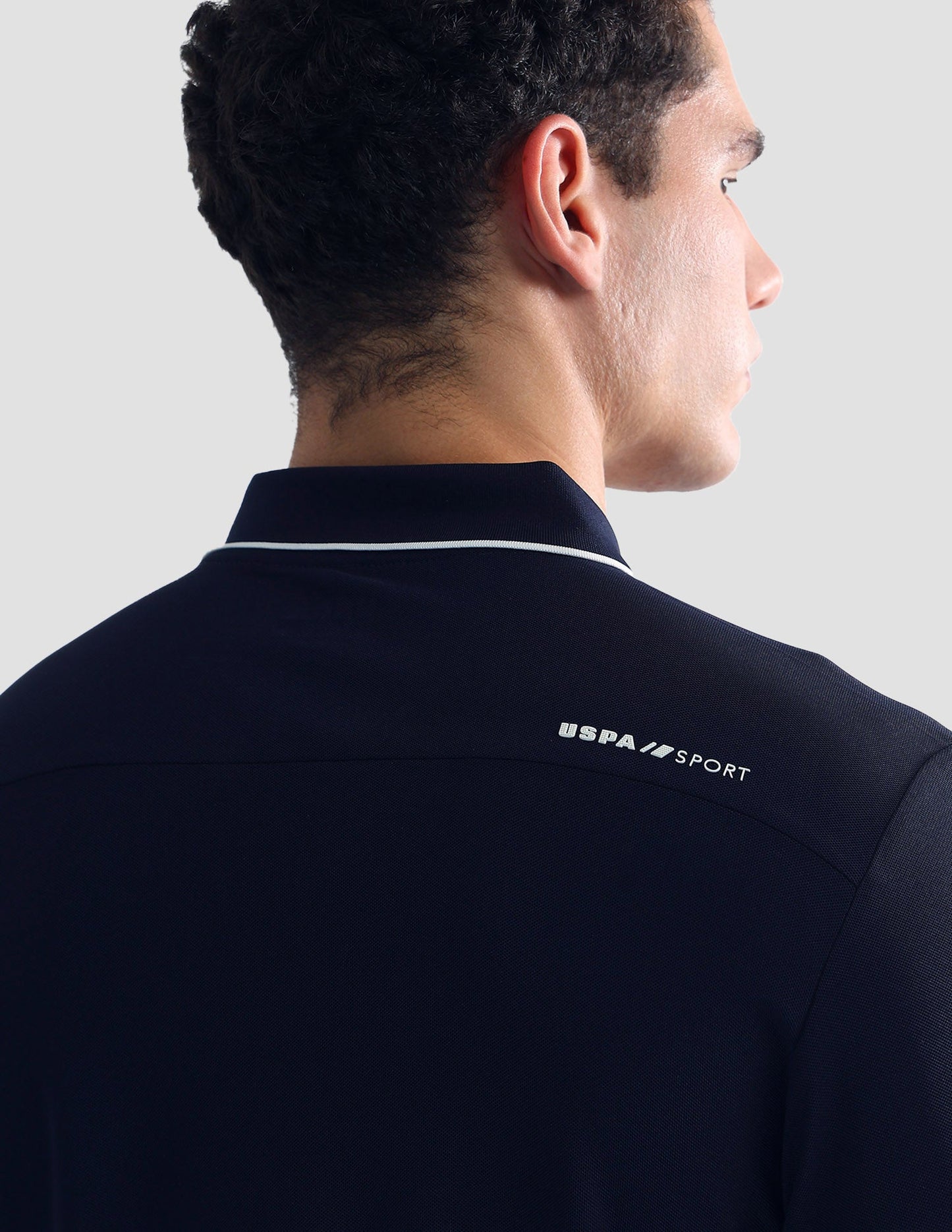 Solid Slim Fit Active Polo Shirt