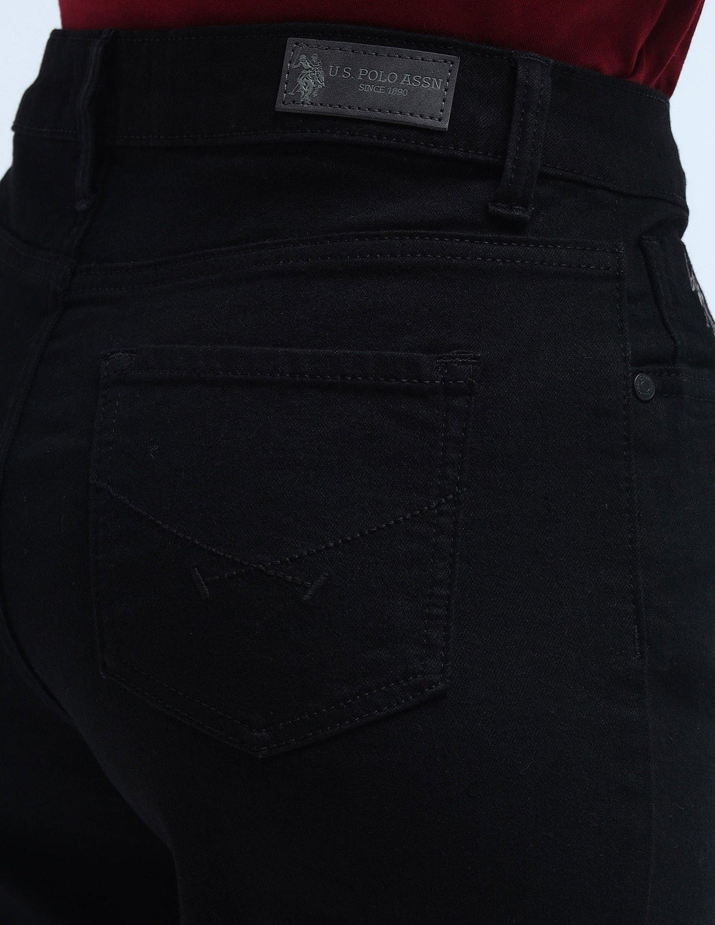 High Rise Straight Fit Jeans