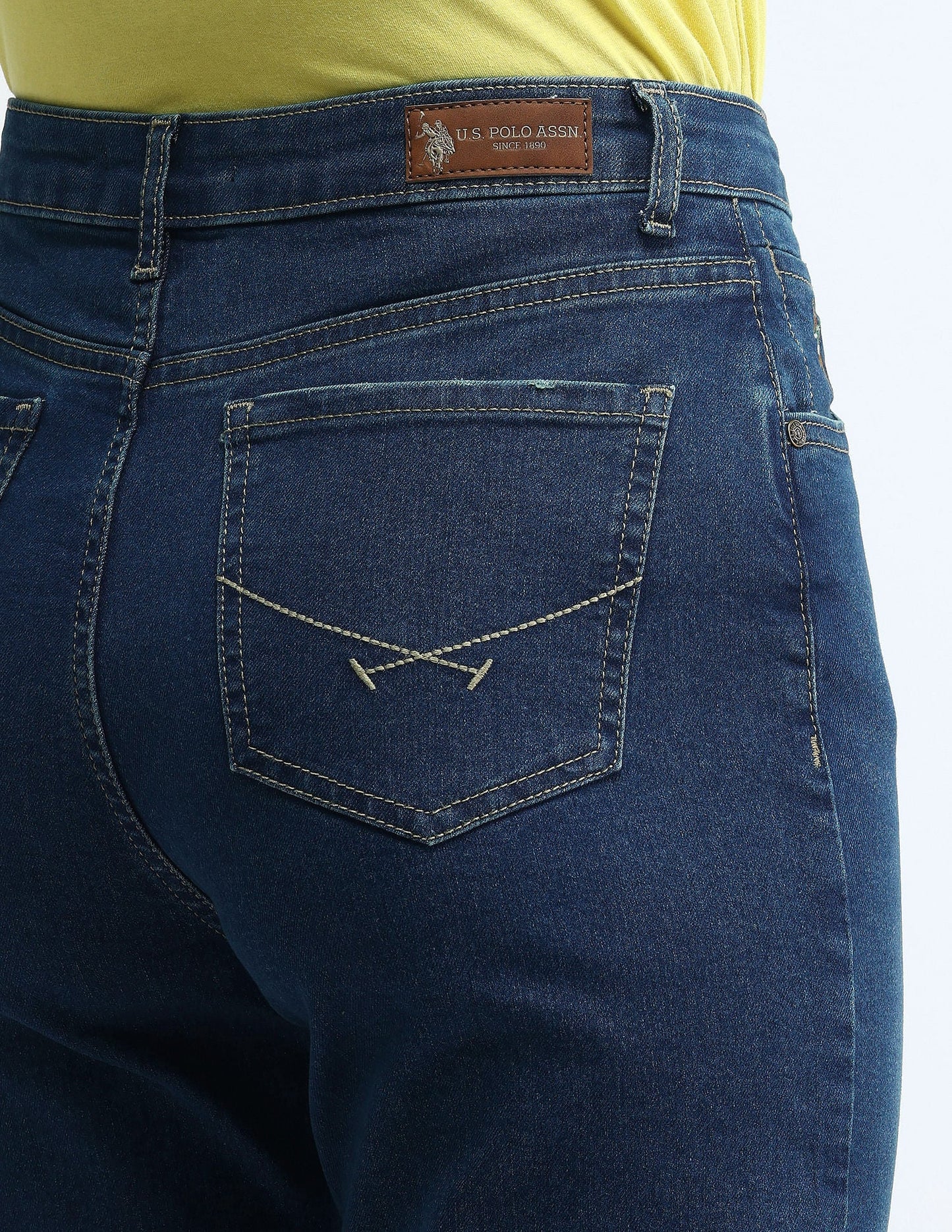 High Rise Straight Fit Jeans