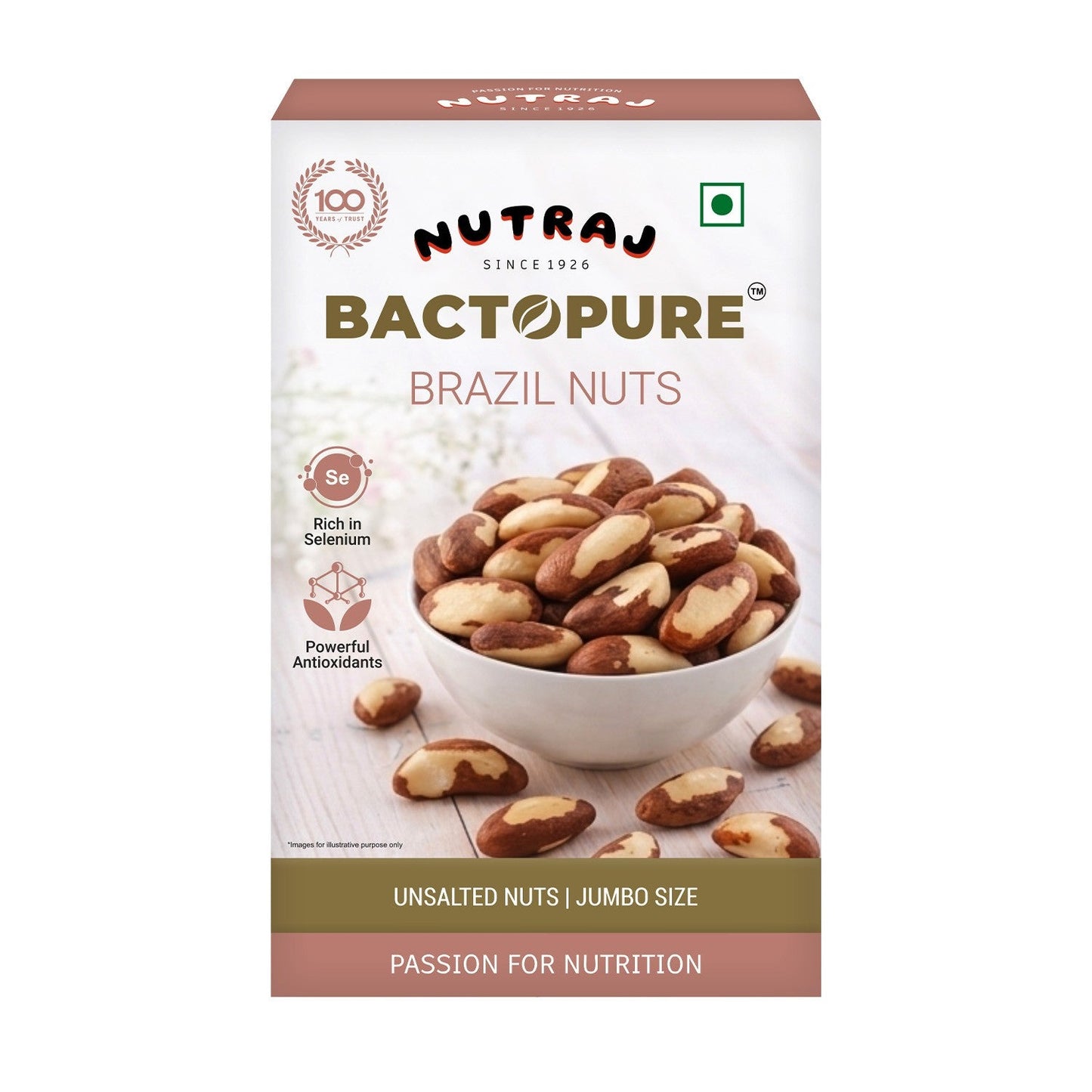Nutraj Bactopure Roasted Brazil Nut 100gm