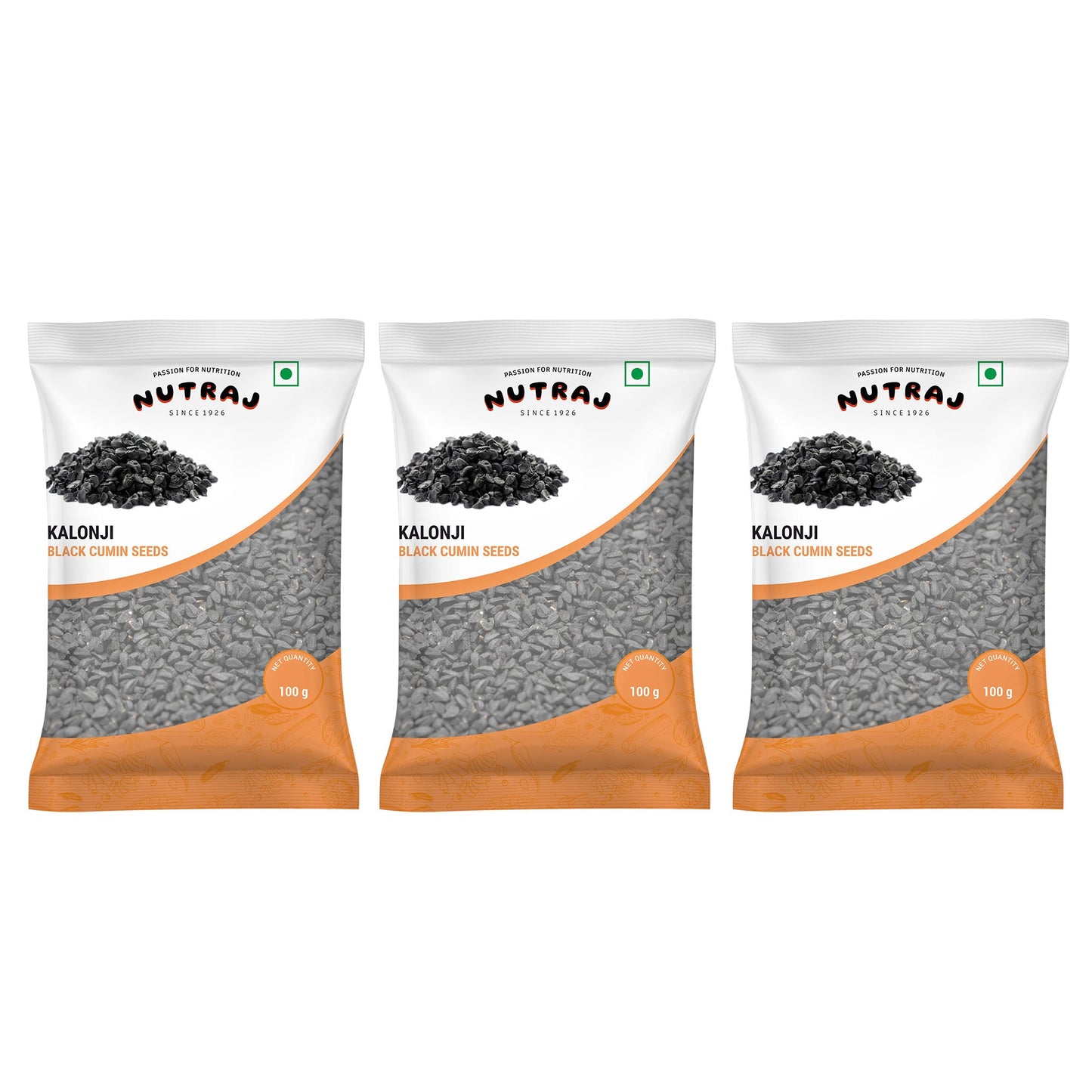 Pack of three nutraj kalonji
