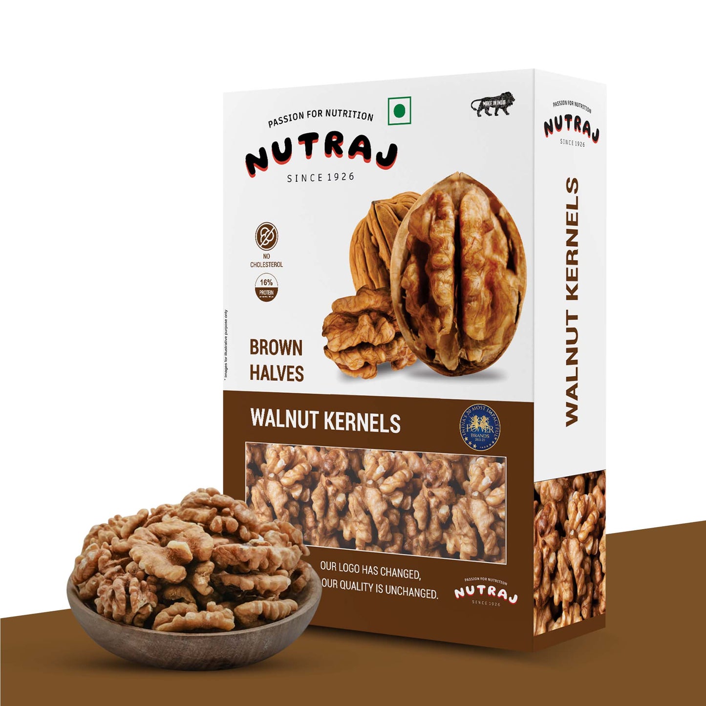 Nutraj Brown Halves Walnut (Akhrot Giri) 250gm