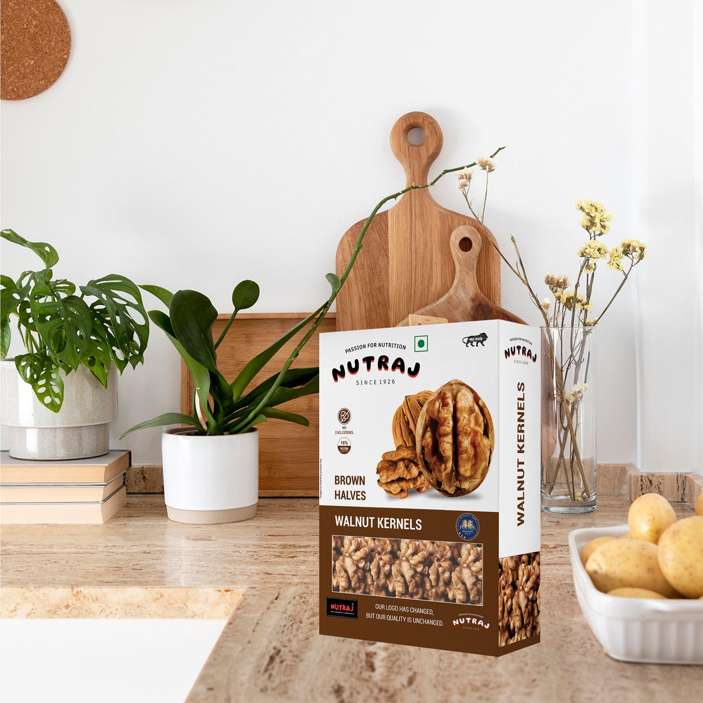 Nutraj Brown Halves Walnut (Akhrot Giri) 250gm