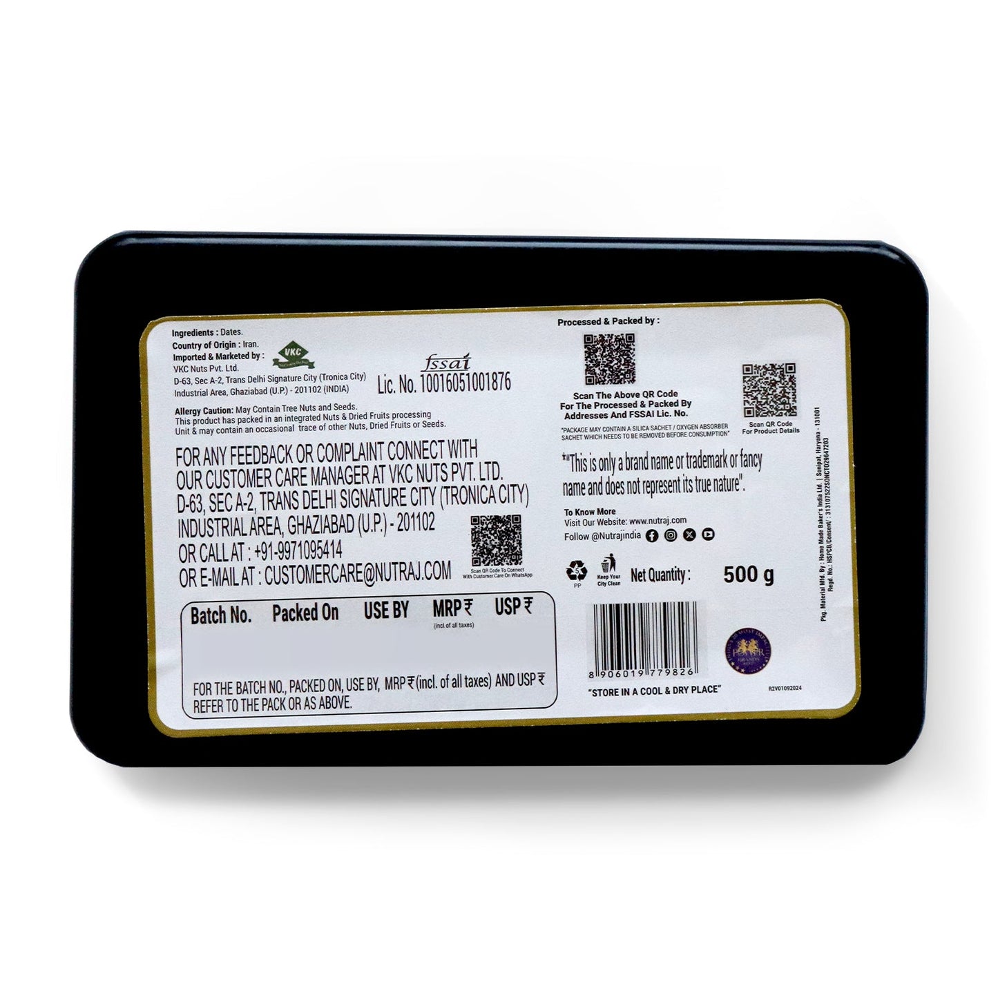 Nutraj Kimia Dates 500gm