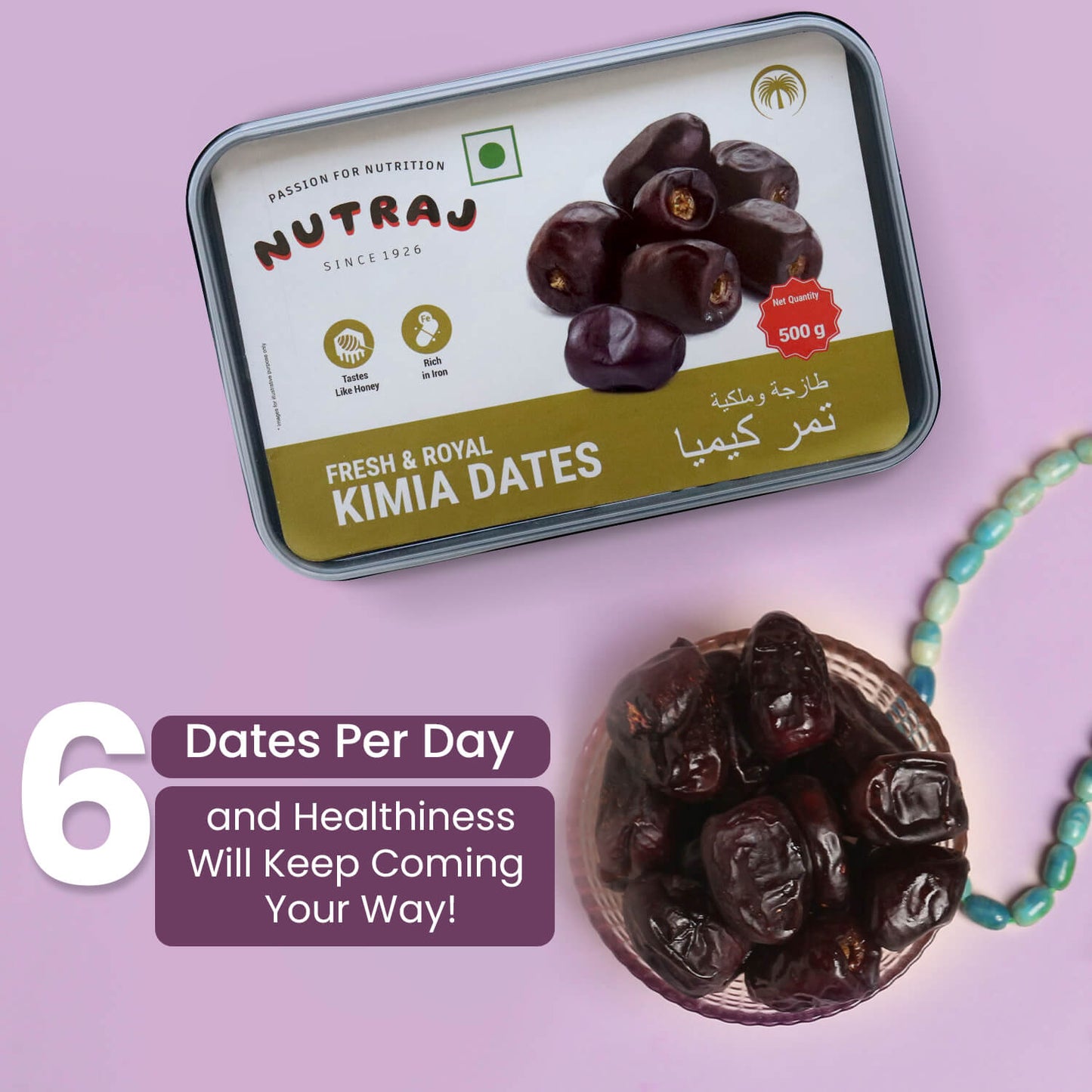 Nutraj Kimia Dates 500gm