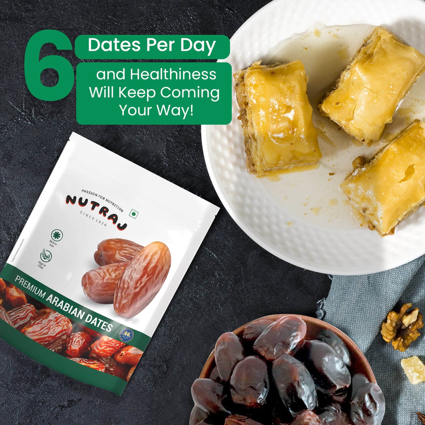 Nutraj Arabian Dates 500gm