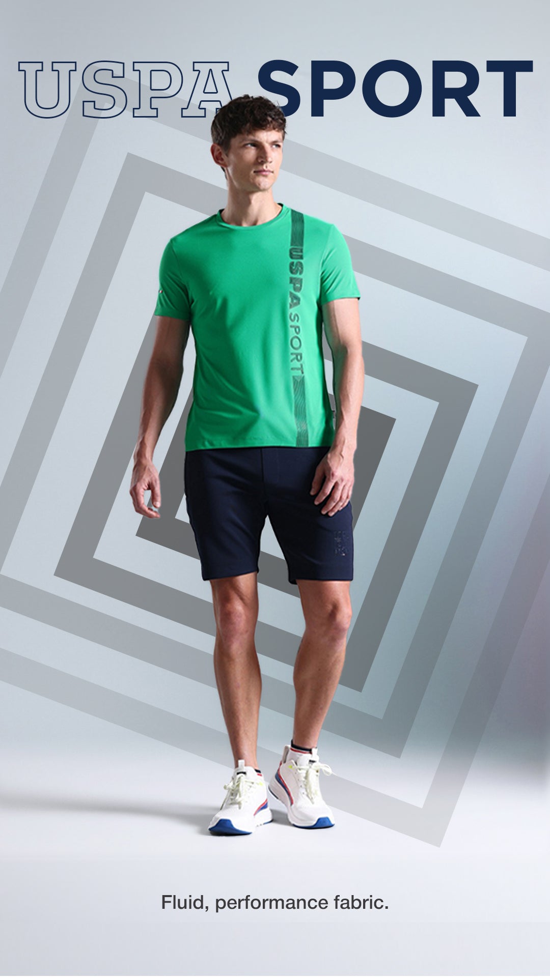 Brand Stripe Honeycomb T-Shirt