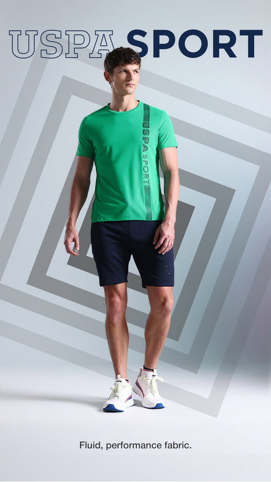 Brand Stripe Honeycomb T-Shirt