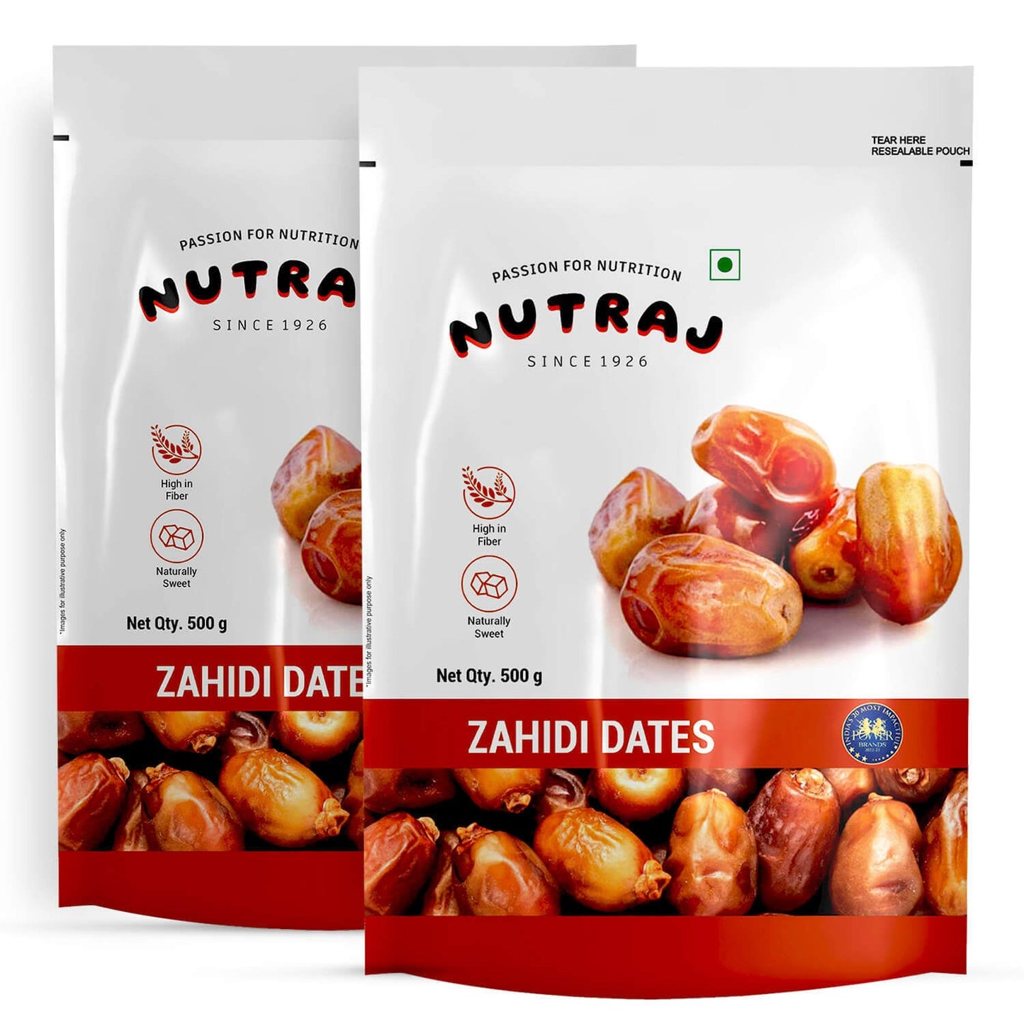 Nutraj Zahidi Dates 500gm (Khajur/Khajoor)