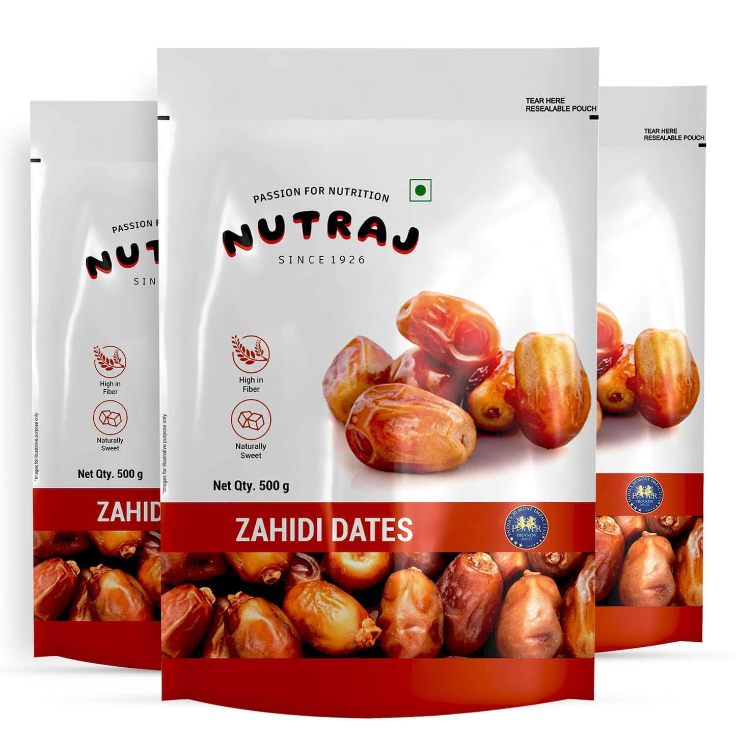 Nutraj Zahidi Dates 500gm (Khajur/Khajoor)