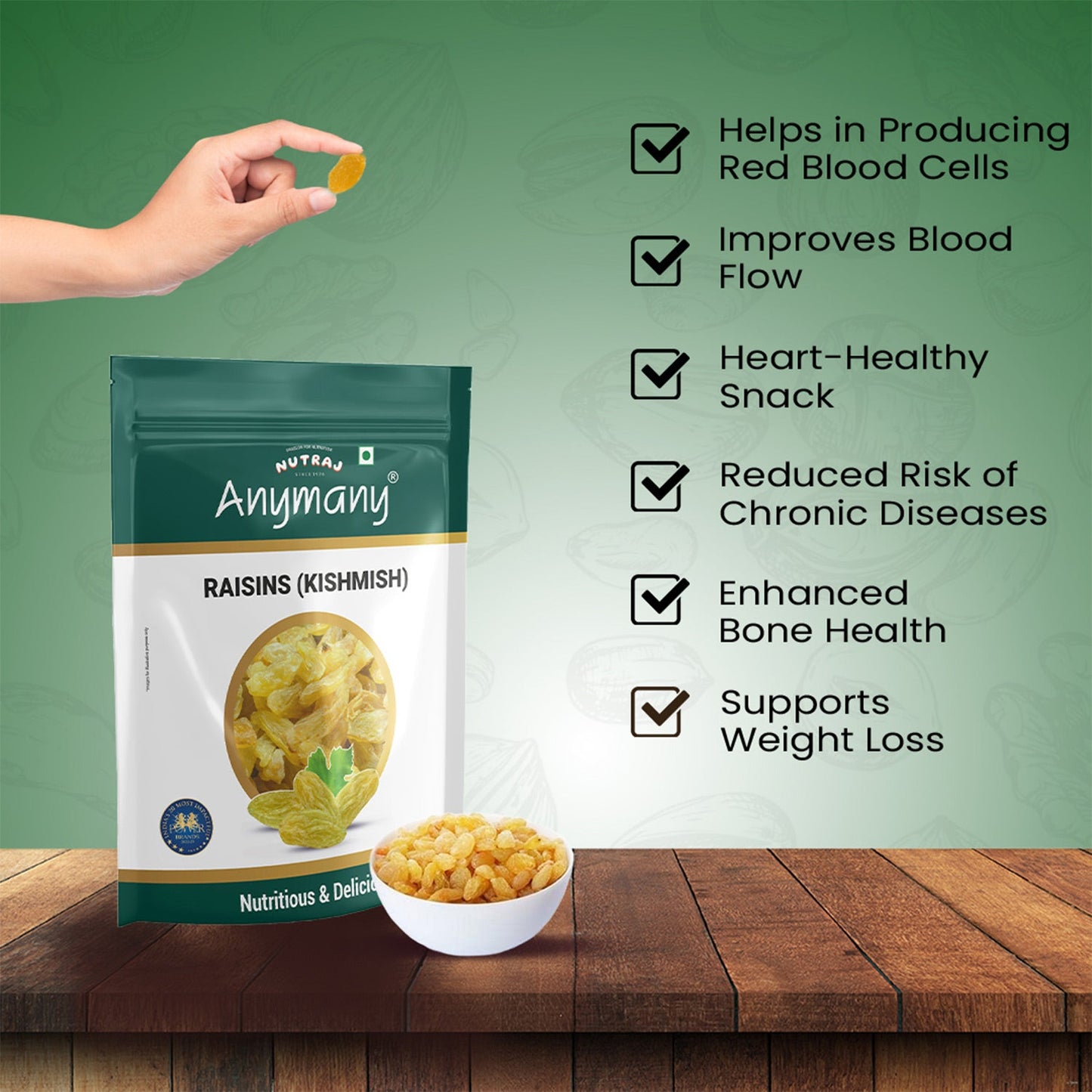 Nutraj Raisins 500g