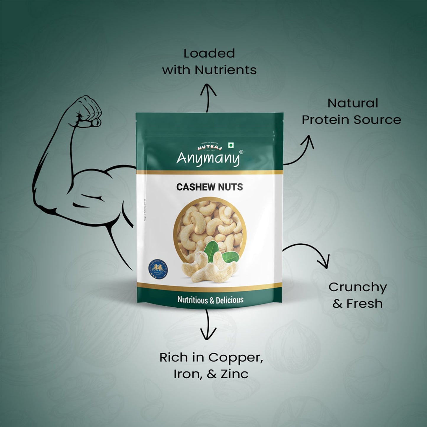 Nutraj Cashew (Kaju) 500g