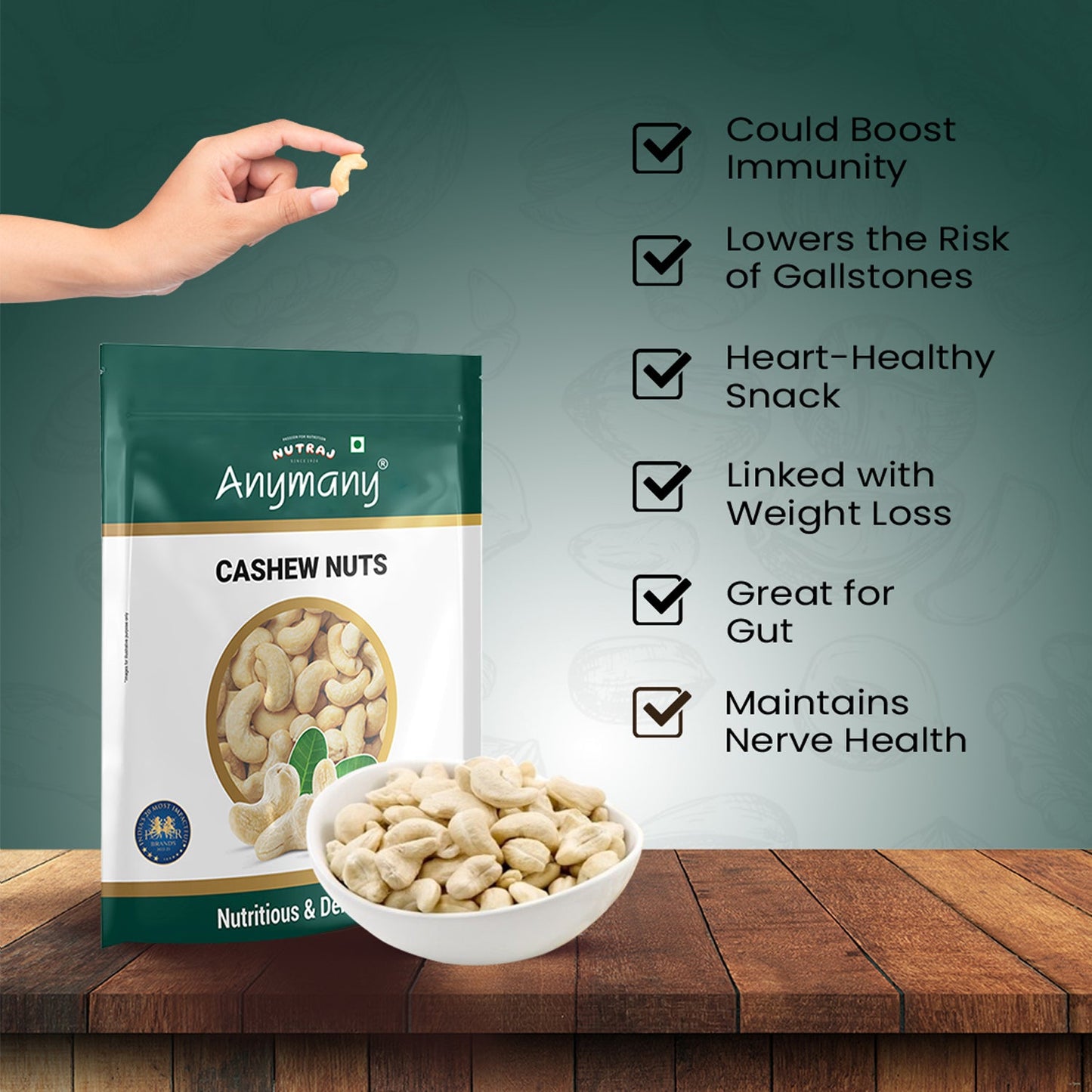 Nutraj Cashew (Kaju) 500g