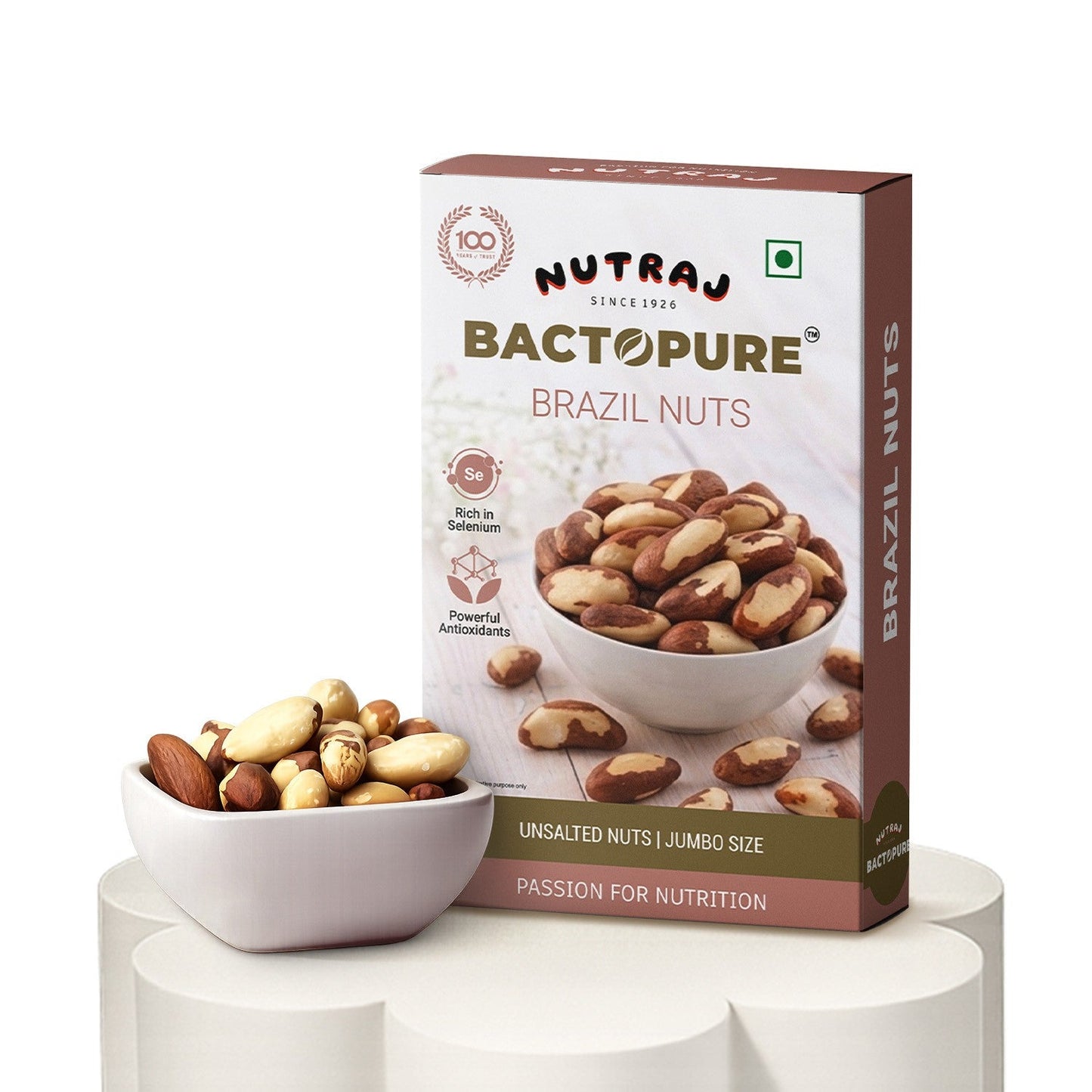 Nutraj Bactopure Roasted Brazil Nut 100gm