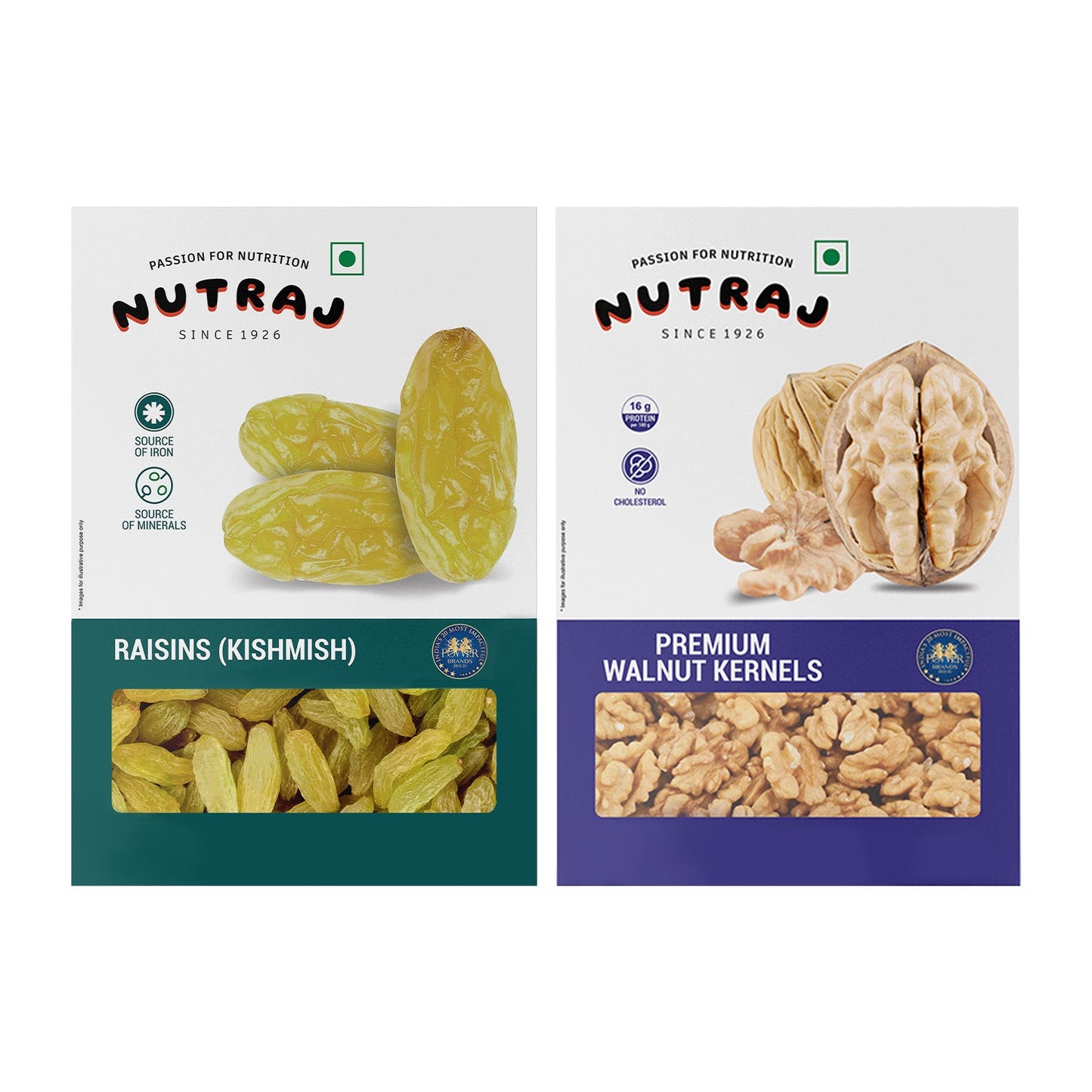 Nutraj Dry Fruits Combo 400g – Raisins and Walnut Kernels 200g Each
