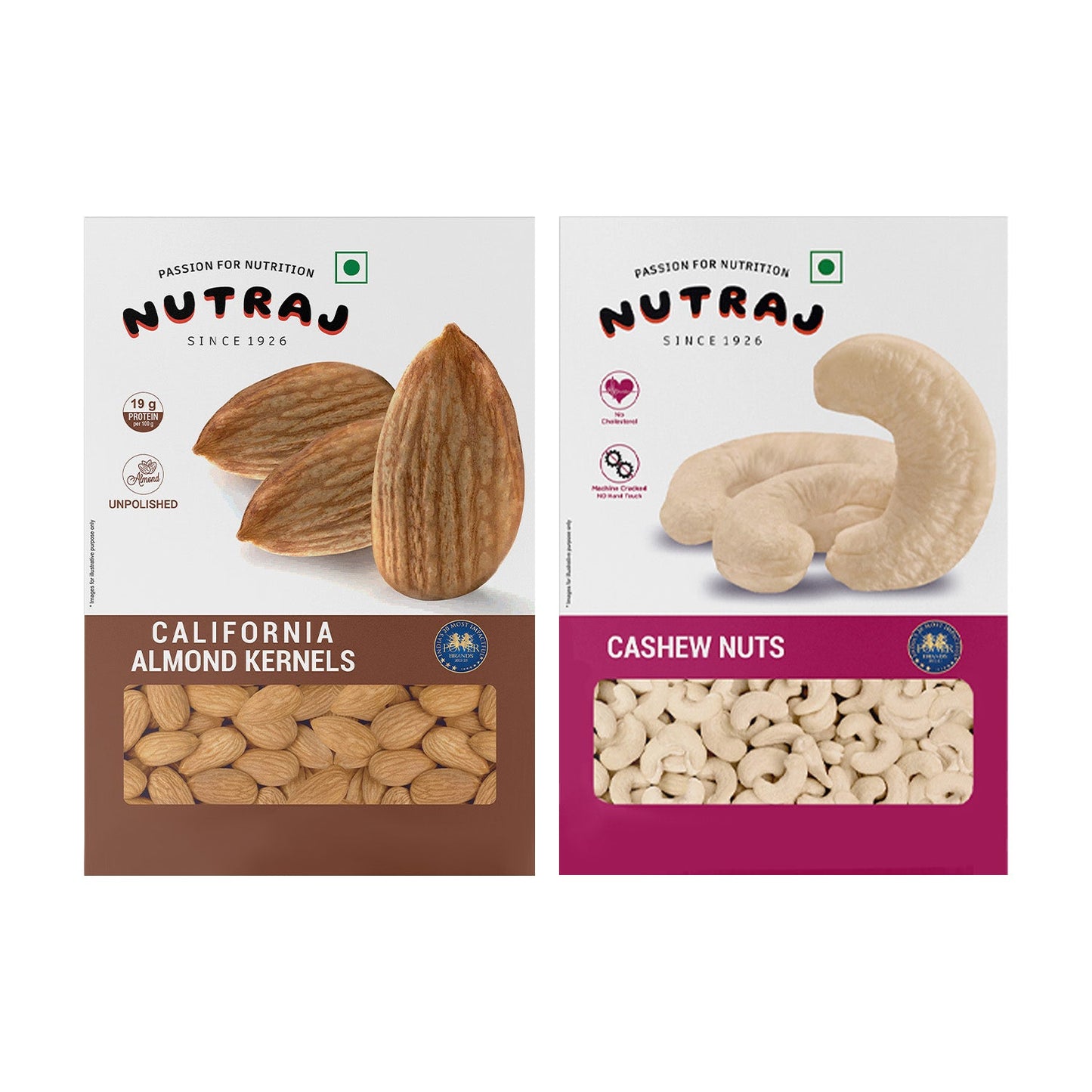 Nutraj Dry Fruits Combo 400g – California Almonds and Cashews 200g Each