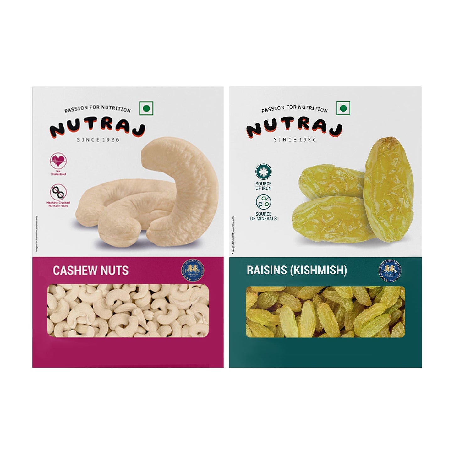 Nutraj Dry Fruits Combo 400g – Cashews and Raisins 200g Each