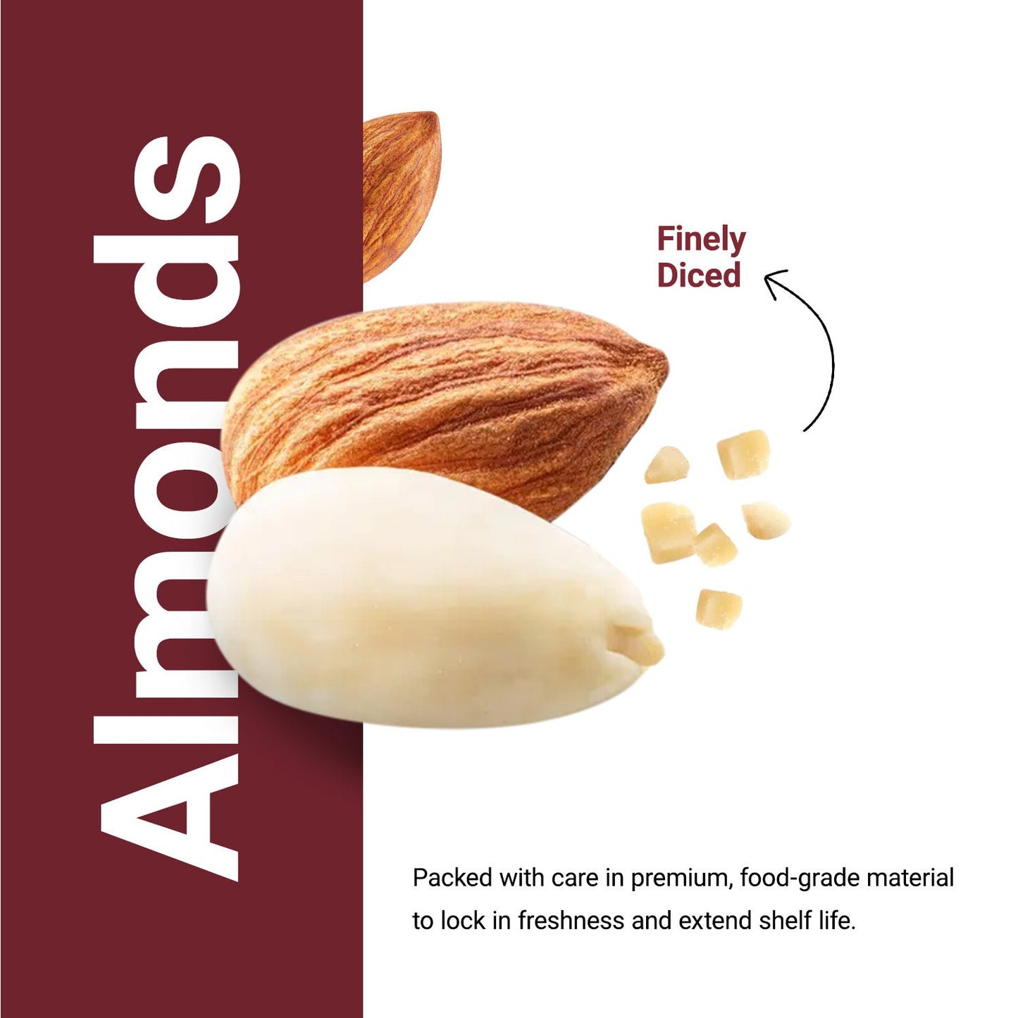 Almond Blanched (Diced)