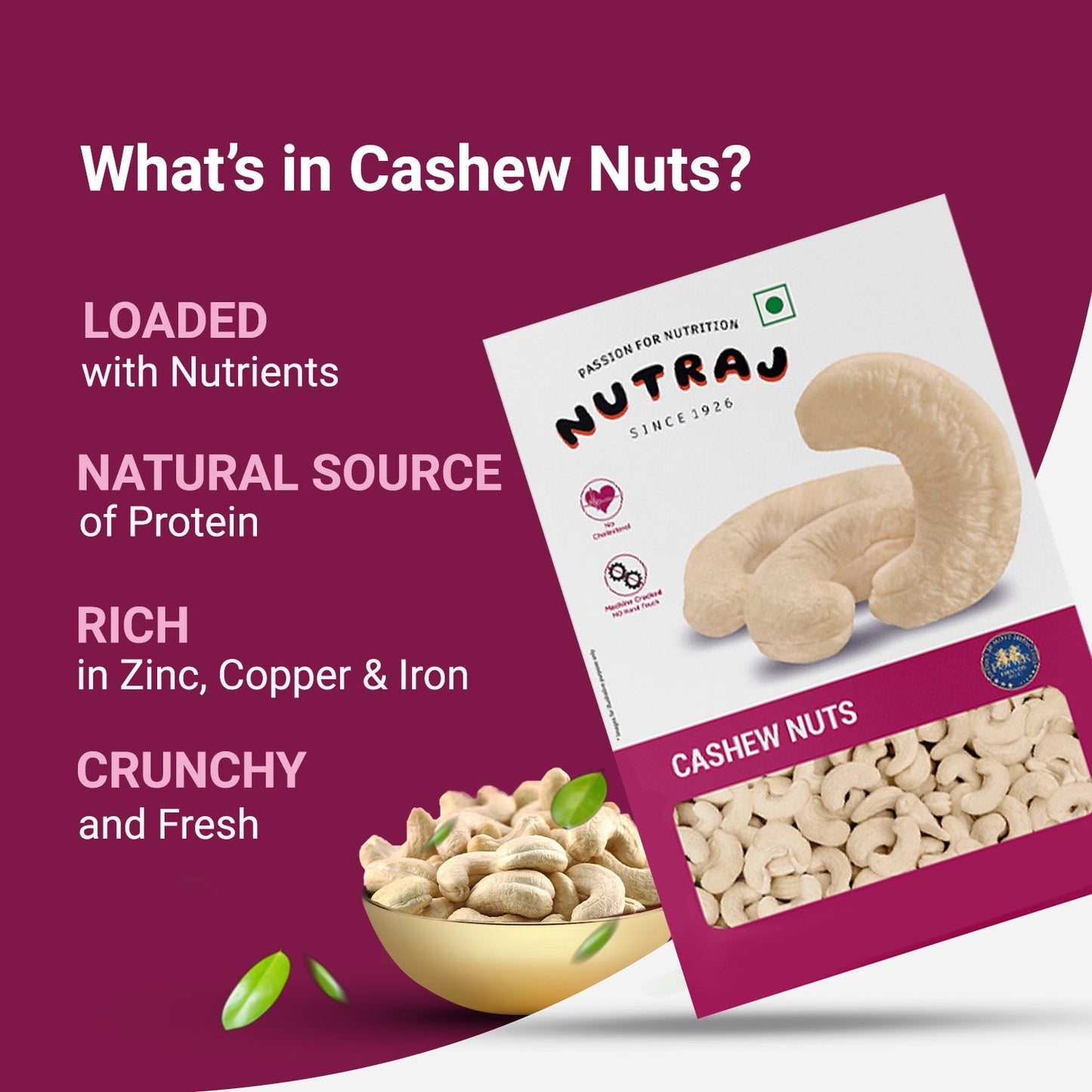 Nutraj Dry Fruits Combo 400g – California Almonds and Cashews 200g Each