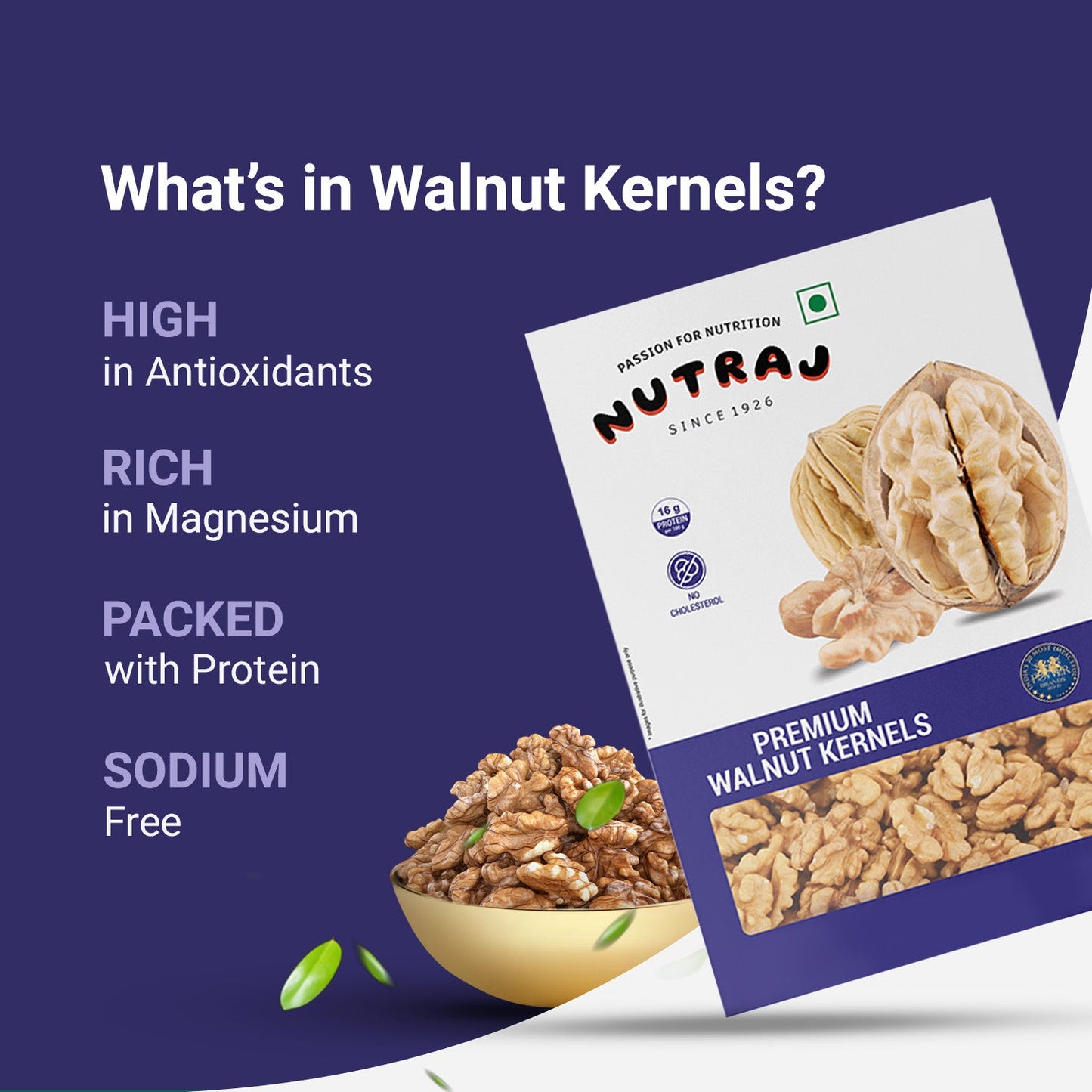 Nutraj Dry Fruits Combo 400g – Cashew Nuts and Walnut Kernels  200g Each