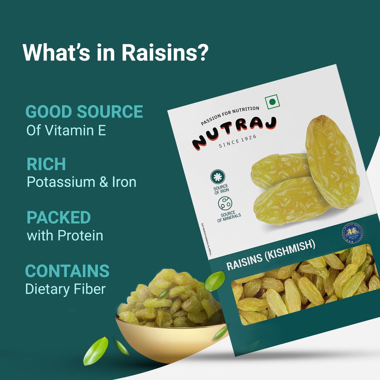 Nutraj Dry Fruits Combo 400g – Cashews and Raisins 200g Each