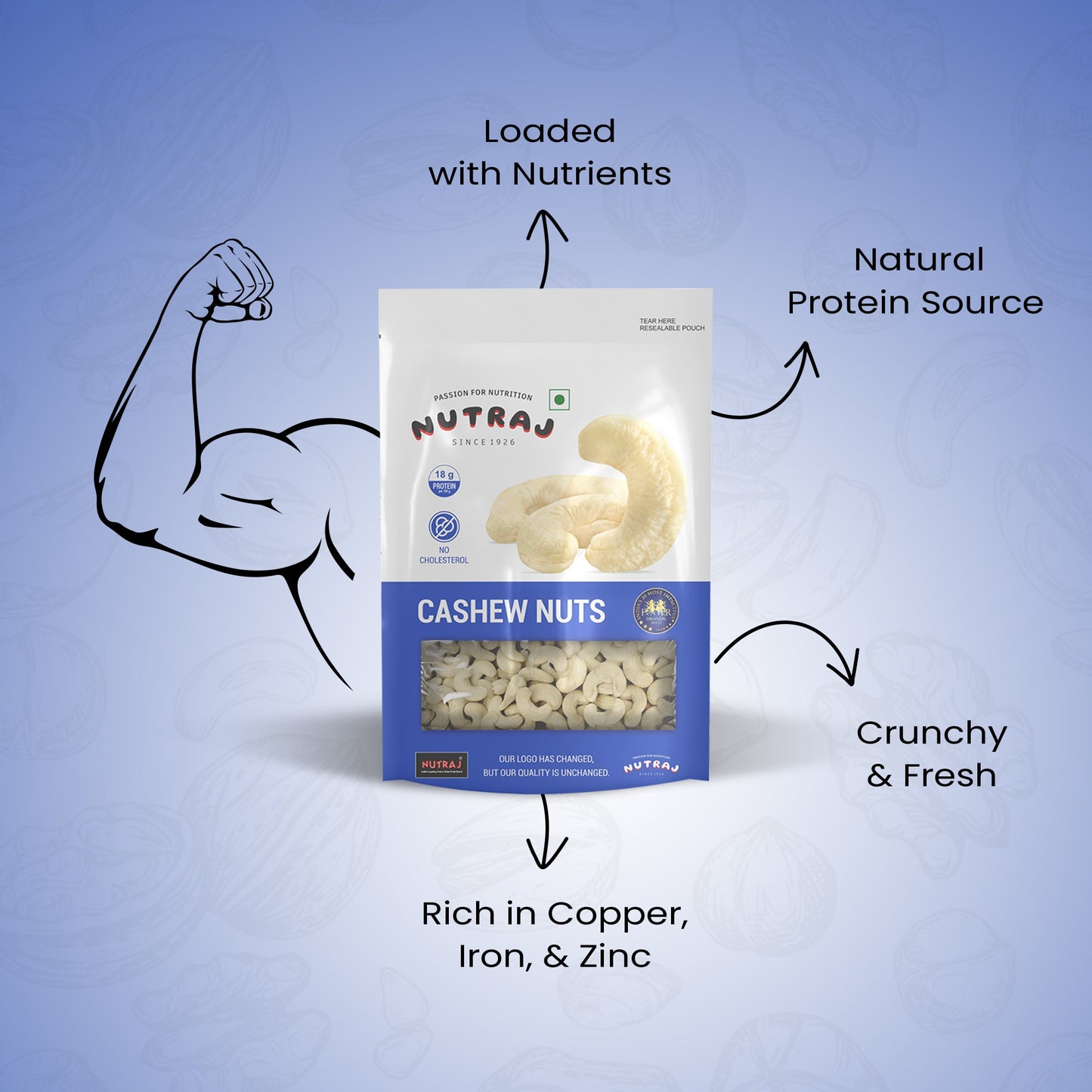 Nutraj Premium Cashew Nuts 200gm (W320)