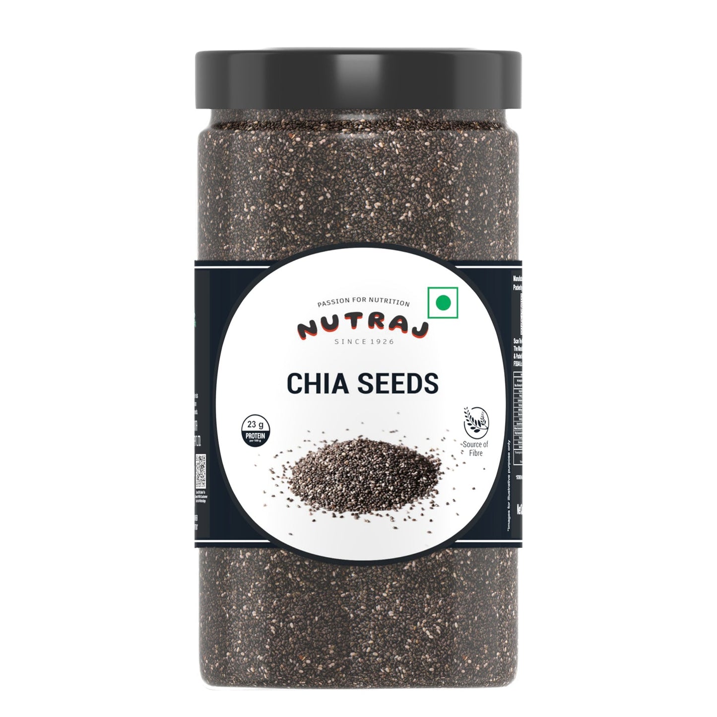 Nutraj Chia Seeds 500g Jar