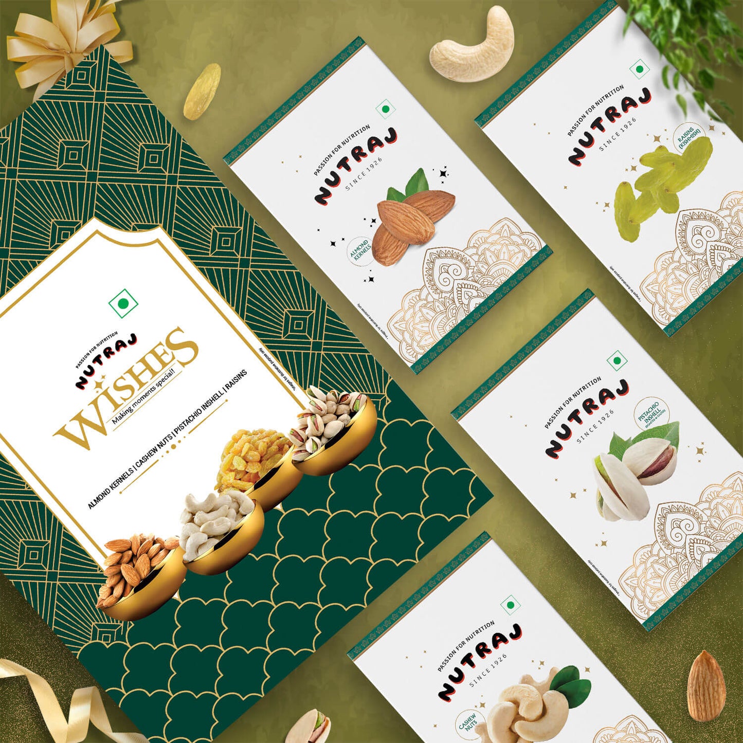 Nutraj Wishes Treasured Tales Gift Box 300g Diwali Gift Box | GB-84