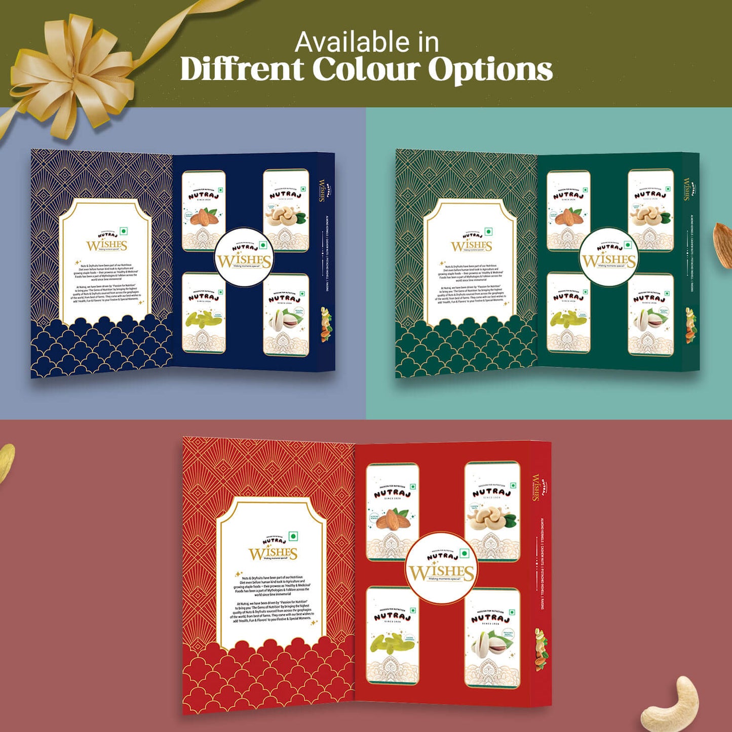 Nutraj Wishes Treasured Tales Gift Box 300g Diwali Gift Box | GB-84