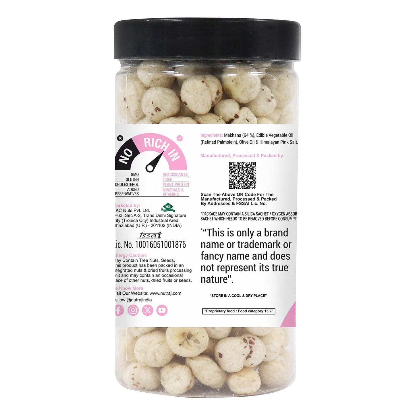 Nutraj Snackrite Makhana Himalayan Pink 70g