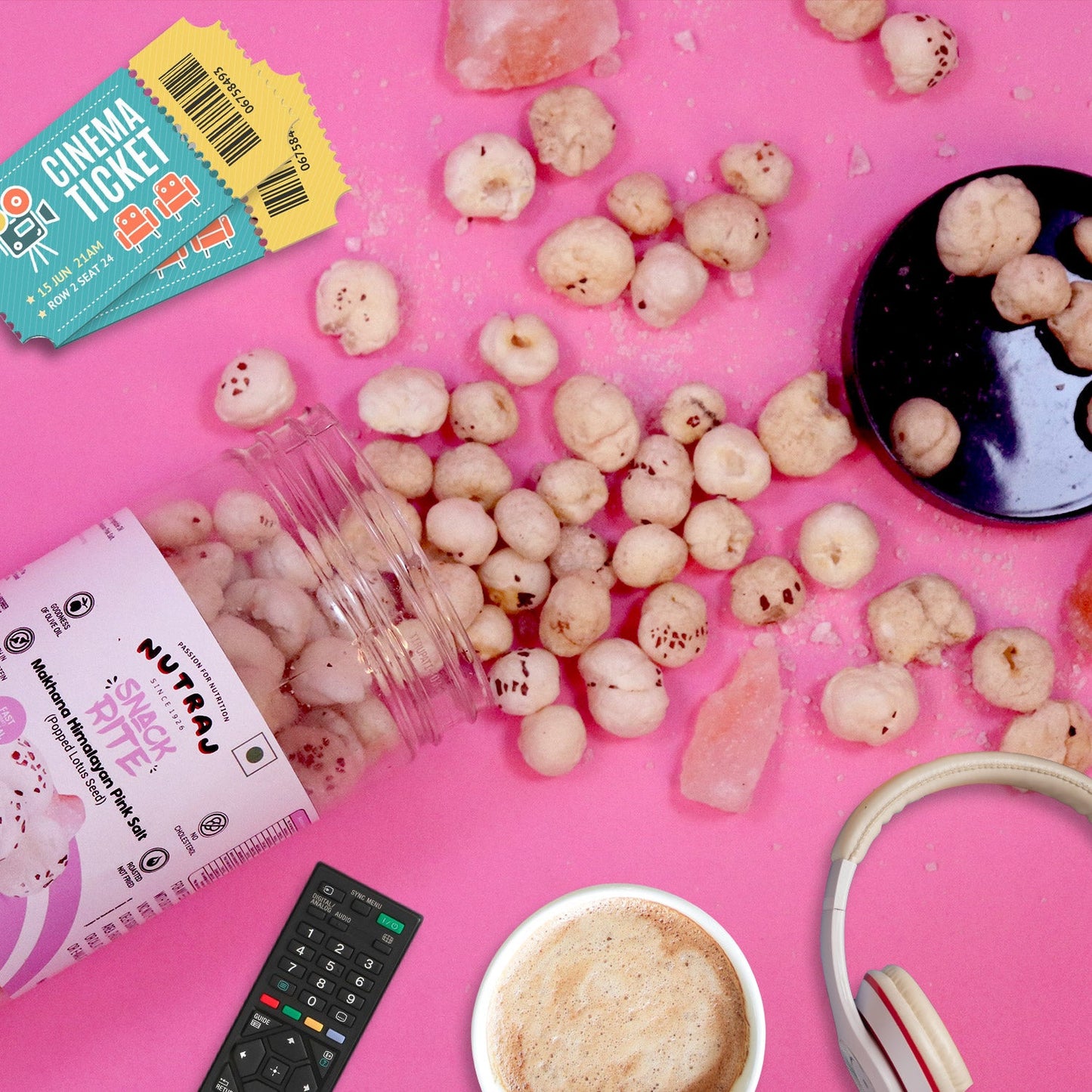 Nutraj Snackrite Makhana Himalayan Pink 70g