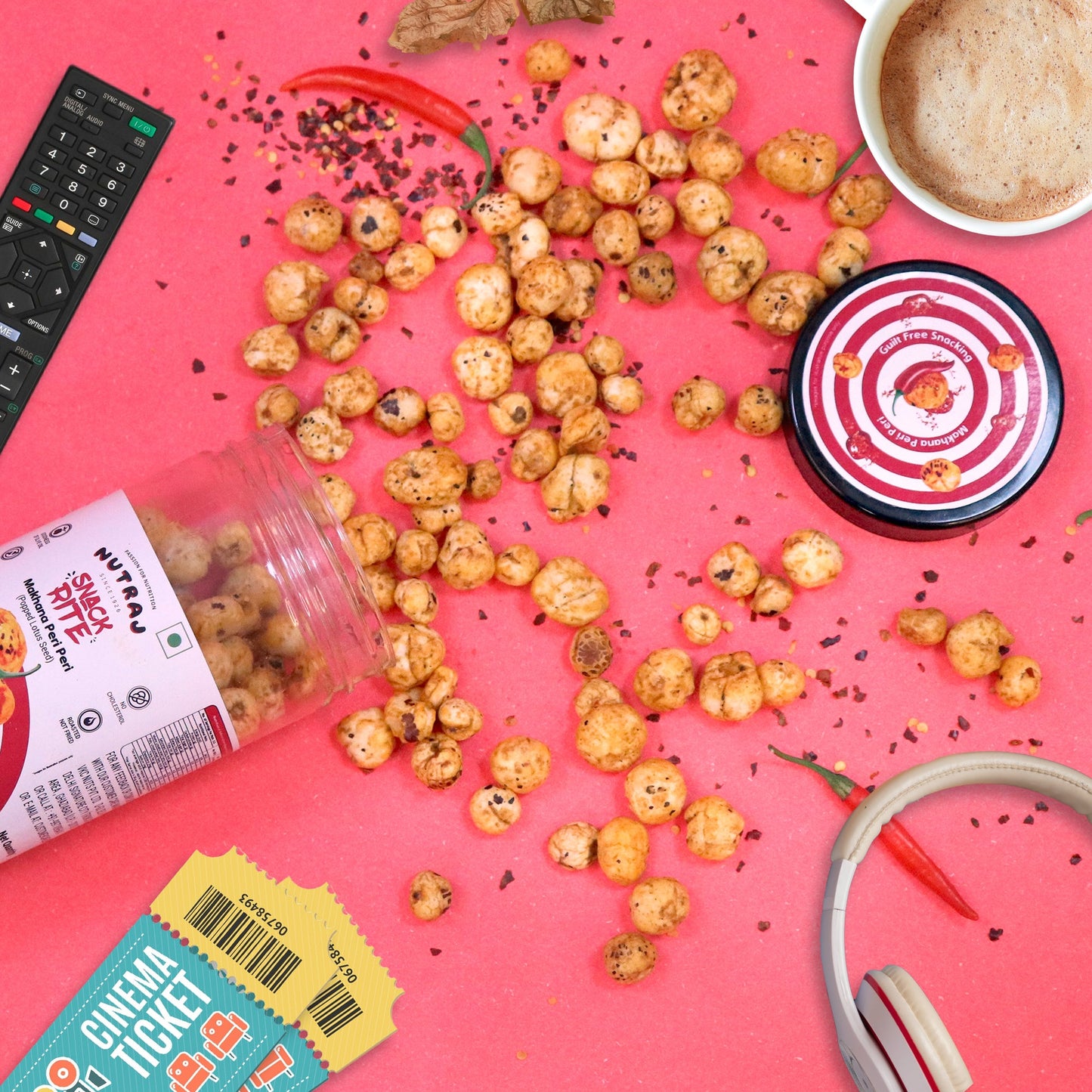 Nutraj Snackrite Makhana Peri Peri 70g