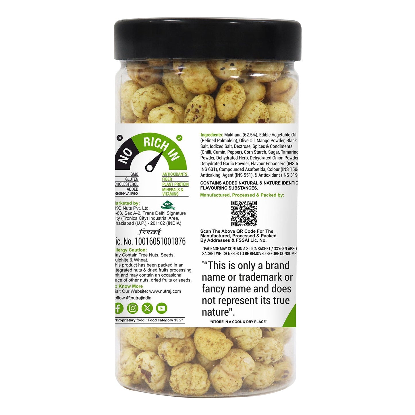 Nutraj Snackrite Roasted Makhana Pudina Chatka 70g